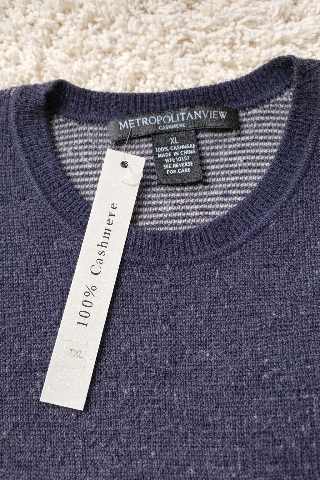 Metropolitan View Metropolitan View Men’s 100% Cashmere XL New with Tags Size US XL / EU 56 / 4 - 2 Thumbnail