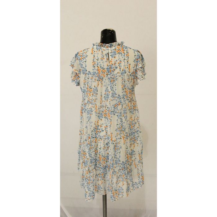 Shein SHEIN Women's Floral Mock Neck Butterfly Sleeve Smock Dress EG7 Multi  Medium NWT