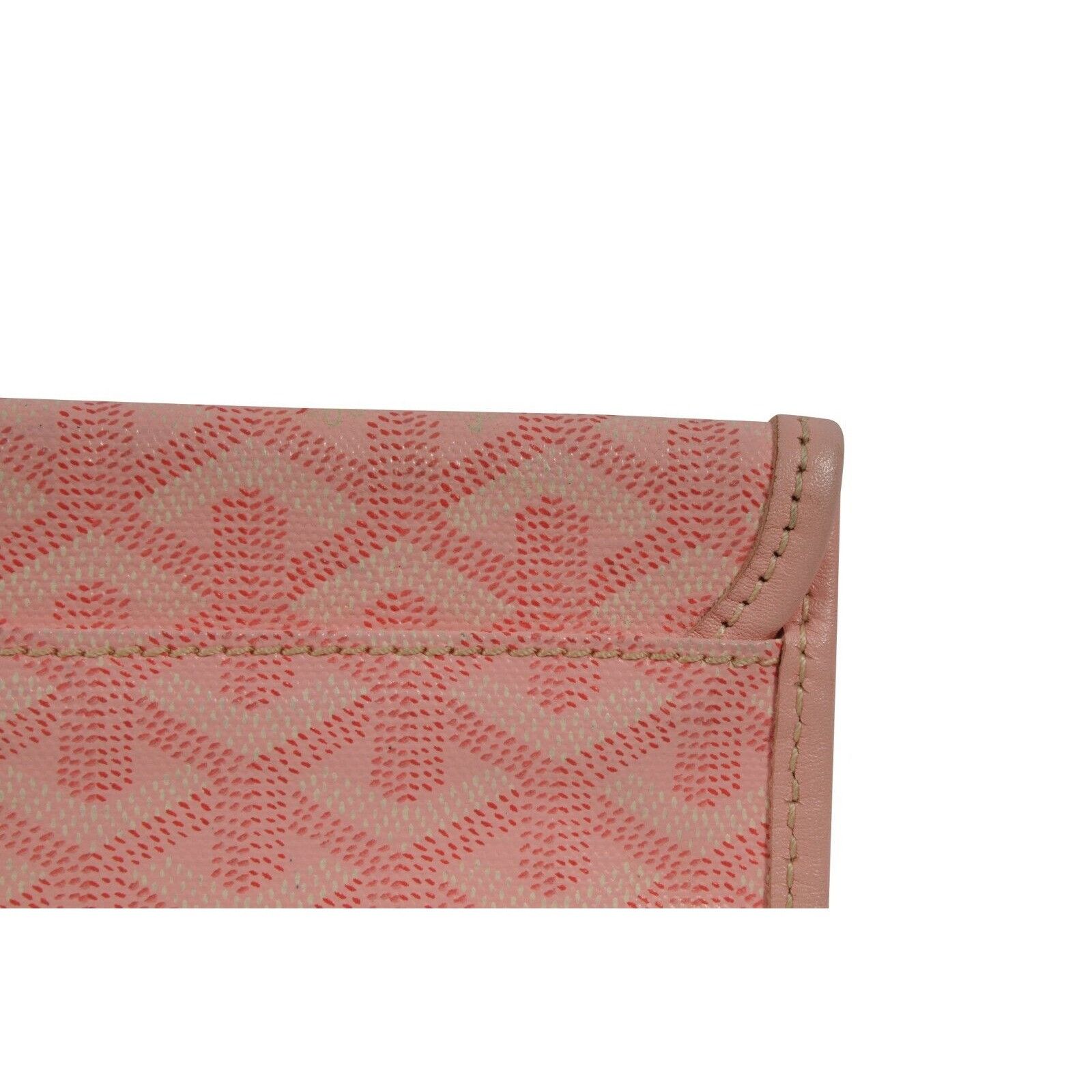 Goyard Pink Wallet Pouch Phone Case Travel Holder Sac File - 02280 Size ONE SIZE - 5 Thumbnail