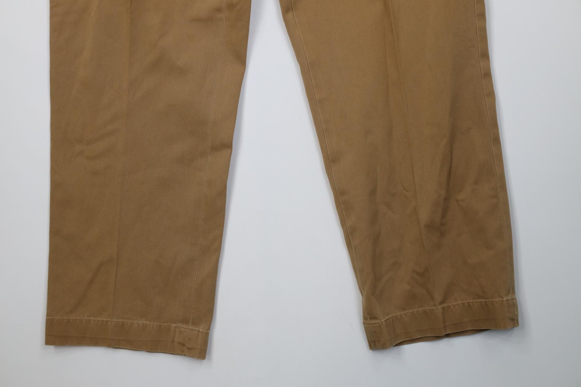 Polo Ralph Lauren Vintage 90s Ralph Lauren Prospect Wide Leg Chino Pants Brown Size US 40 / EU 56 - 4 Thumbnail