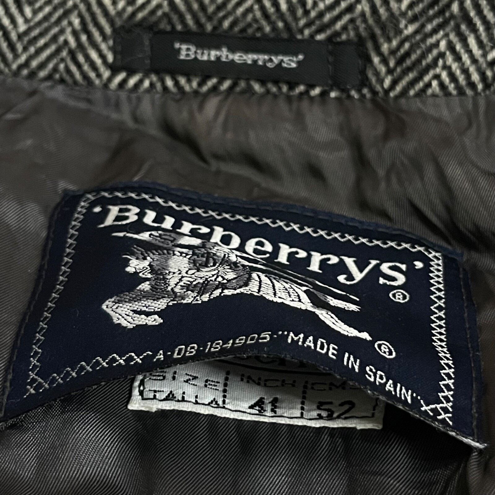 Burberry VINTAGE burberry trench coat tweed ALPACA WOOL overcoat mens Size US M / EU 48-50 / 2 - 13 Thumbnail