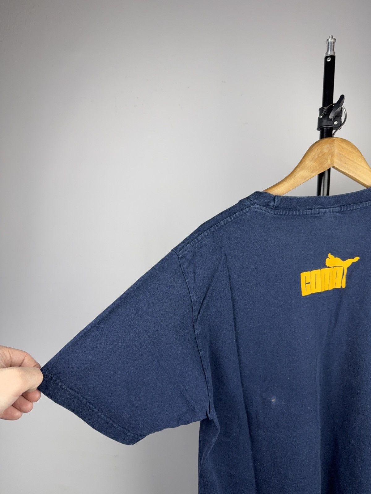 Puma Vintage 00s Funny Humour COMA Puma Graphic T-Shirt Navy Blue Size US M / EU 48-50 / 2 - 9 Thumbnail