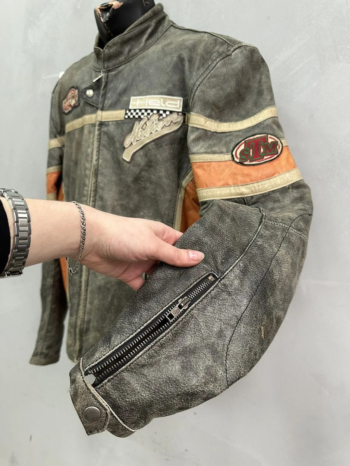 Schott Vintage Harley Davidson Leather Jacket Moto Y2k Racing Rare Size US M / EU 48-50 / 2 - 4 Thumbnail