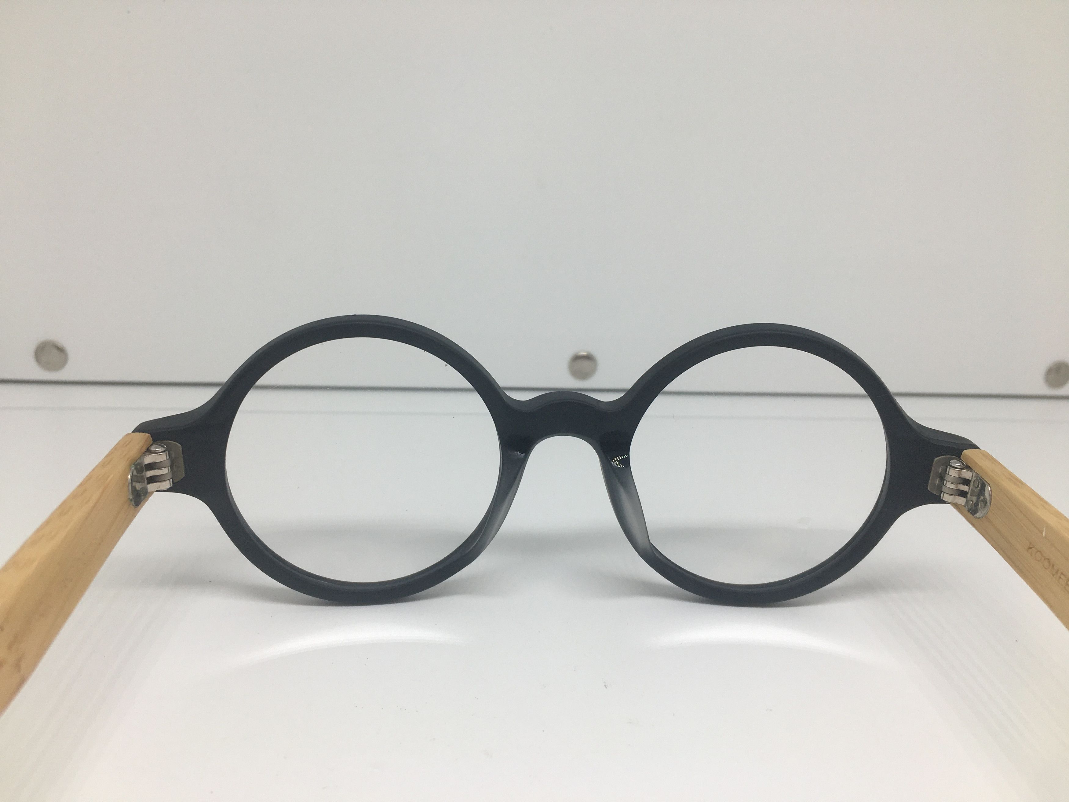 Other KOOMEE Ivy League Round Eyeglasses Frame Bamboo Arms Size ONE SIZE - 5 Thumbnail