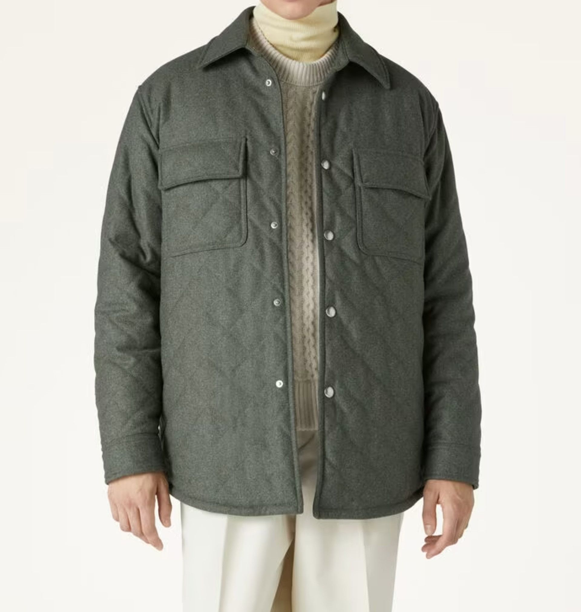Loro Piana Loro Piana Wool Cashmere Quilted Jacket / Brands New Size US S / EU 44-46 / 1 - 12 Thumbnail