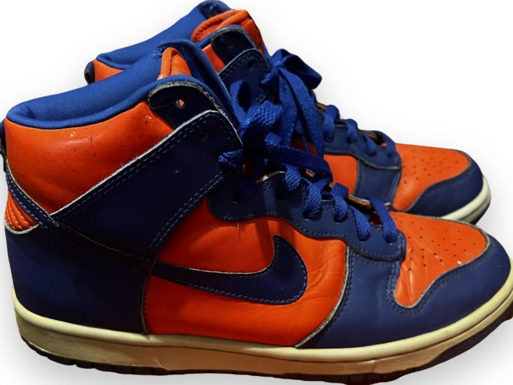 Nike × Vintage Nike dunk high LE 1999 “Knicks” Size US 8.5 / EU 41-42 - 1 Thumbnail