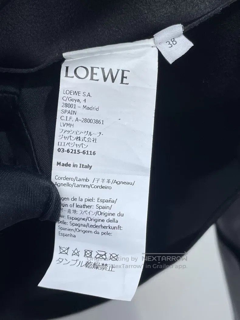 Loewe Loewe Classic Black Leather Jacket Size XS / US 0-2 / IT 36-38 - 9 Thumbnail