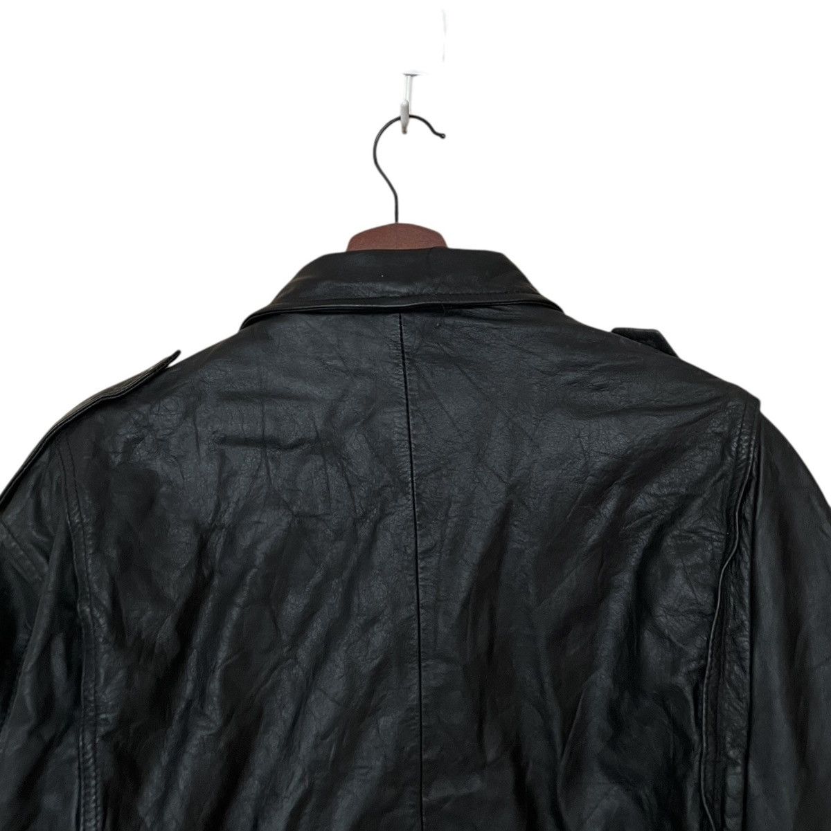 Vintage Vintage Japanese Brand Sub Urban Bomber Leather Jacket 2000s Size US L / EU 52-54 / 3 - 8 Thumbnail