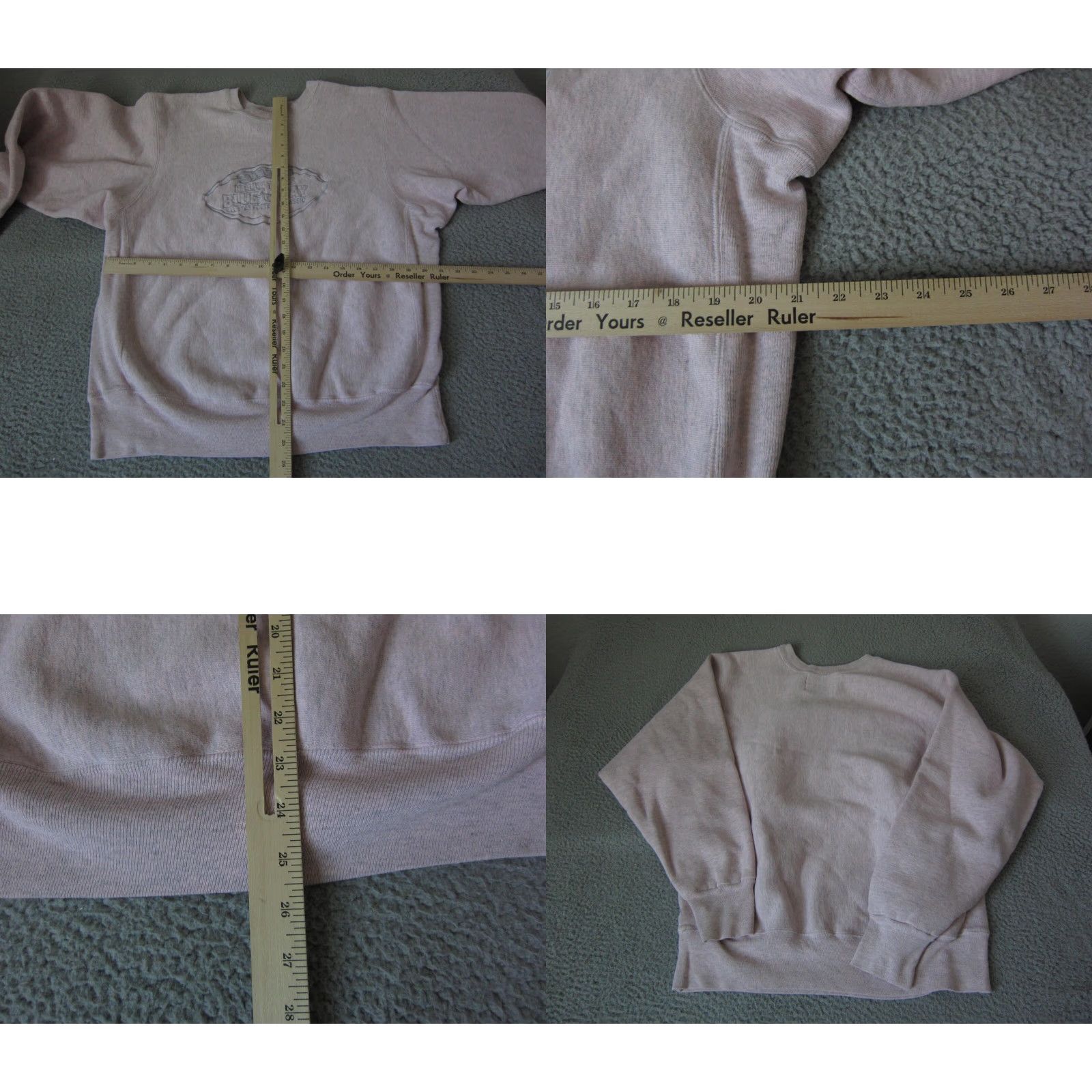 Vintage VINTAGE K Products Sweatshirt Mens L Pink 90s United States Cotton Polyester Fleece Crew Neck Pullover All Seasons Regular Knit Shirt Sweater Size US L / EU 52-54 / 3 - 8 Thumbnail
