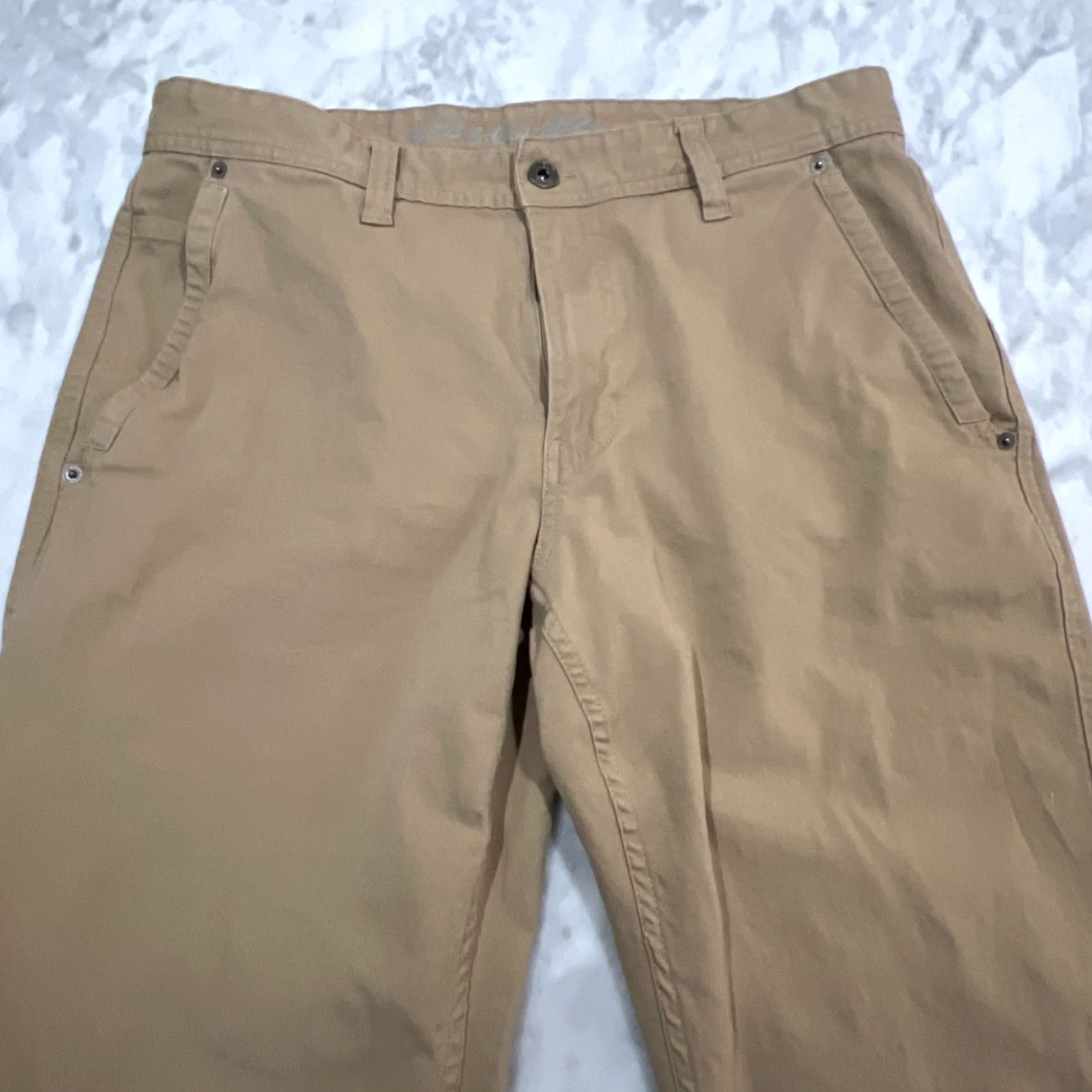 Eddie Bauer Eddie Bauer Canvas Utility Pant Men’s 32x32 Cotton Spandex Cargo 5-Pocket Straight Brown Regular Shirt? Size US 32 / EU 48 - 3 Thumbnail