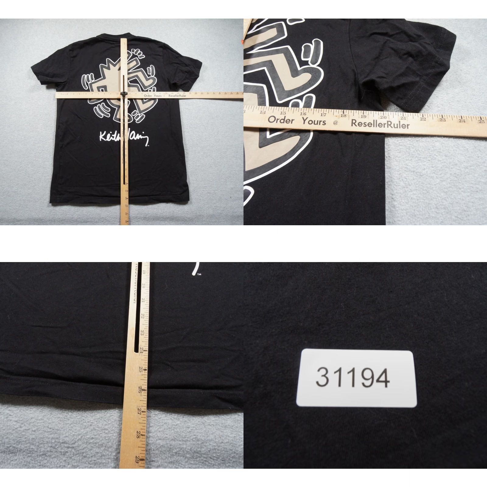 Palace Keith Haring Shirt Mens Small Black Art Graphic Tee Short Sleeve Crew Neck T-Shirt Logo Size US S / EU 44-46 / 1 - 8 Thumbnail