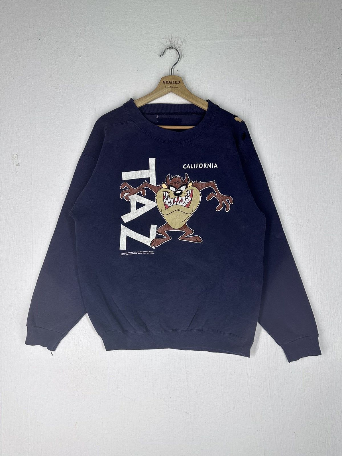 Vintage 1992 Vtg Tazmanian Devil and Taz Trademarks of Warner Bros Size US M / EU 48-50 / 2 - 1 Thumbnail
