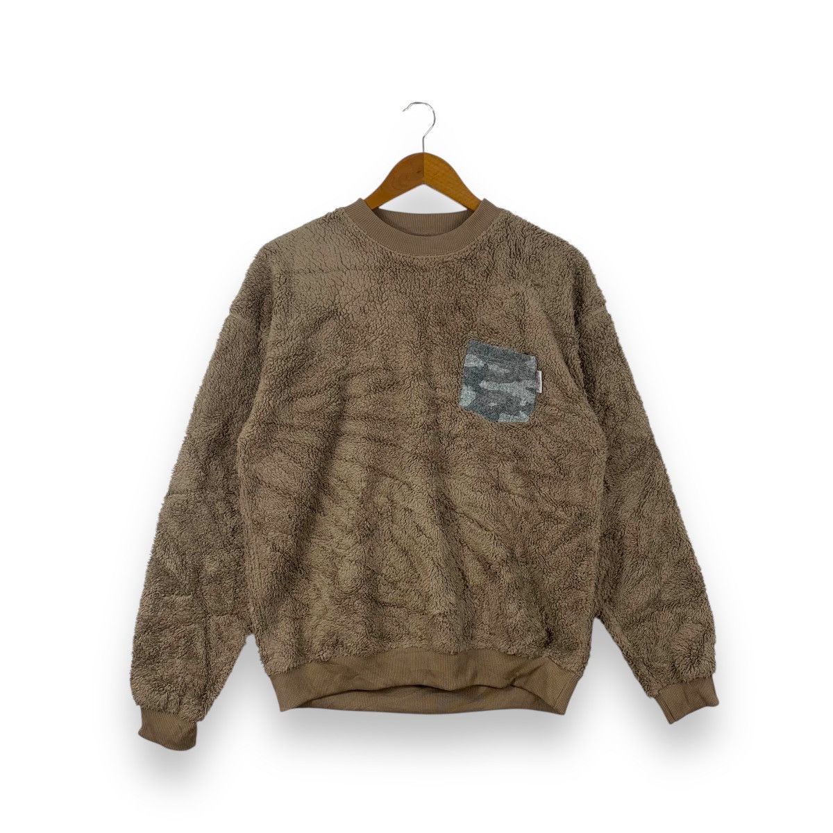 Harris Tweed HARRIS TWEED x URBAN RESEARCH Pocket Fleece Sweatshirt Size L / US 10 / IT 46 - 1 Thumbnail