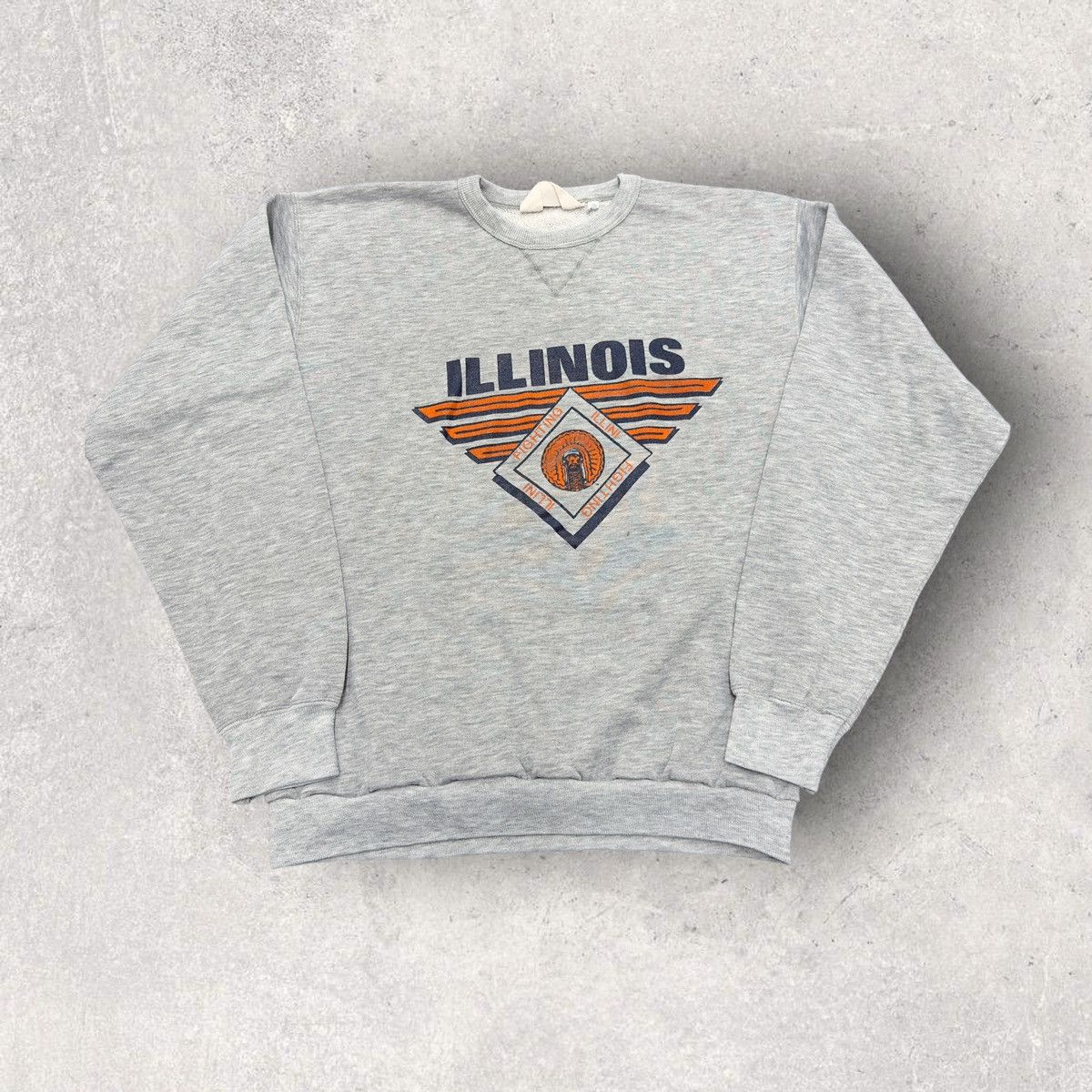 Chalk Line × NCAA × Vintage Vintage Illinois Fighting Illini sweatshirt Size US L / EU 52-54 / 3 - 1 Thumbnail