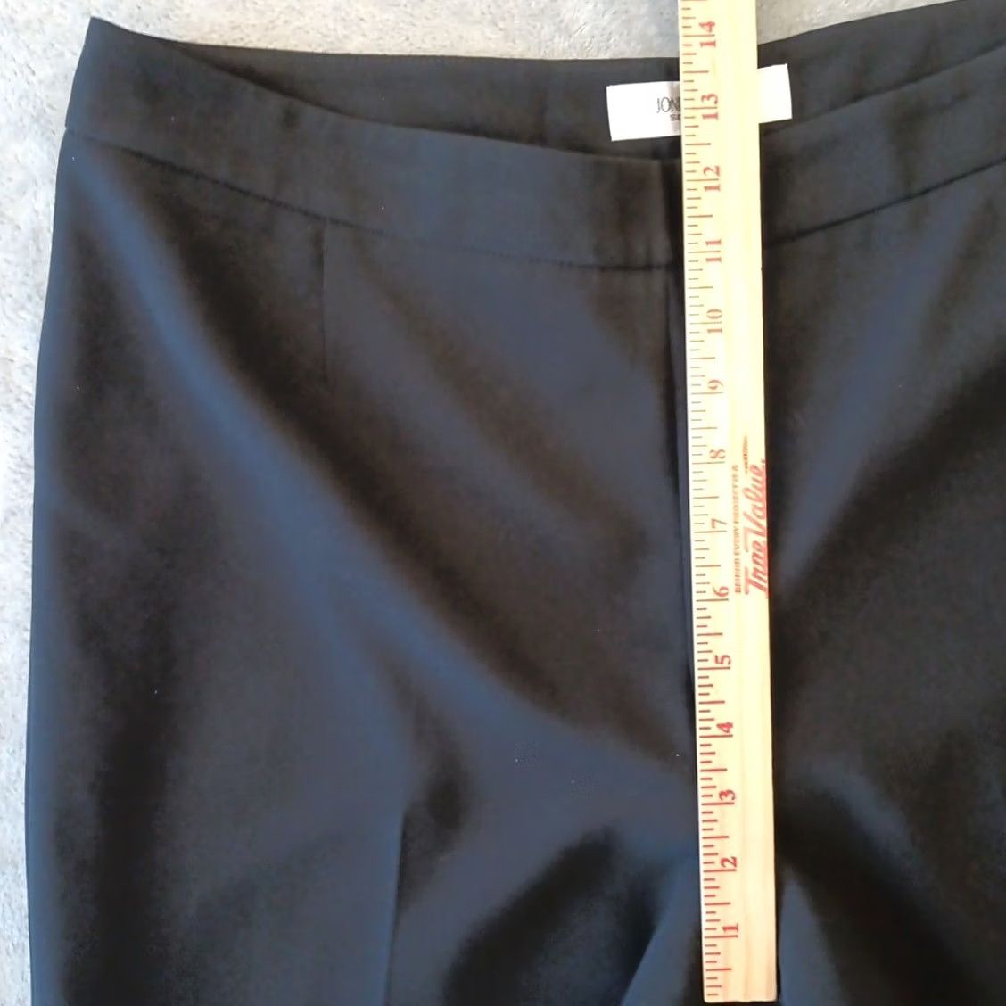 Jones New York Jones New York Dress Pants Womens Size 12 Black Lined High Rise Straight 34x31 Inseam 31in Front Flat Zip Pants Size 34" / US 12 / IT 48 - 4 Thumbnail