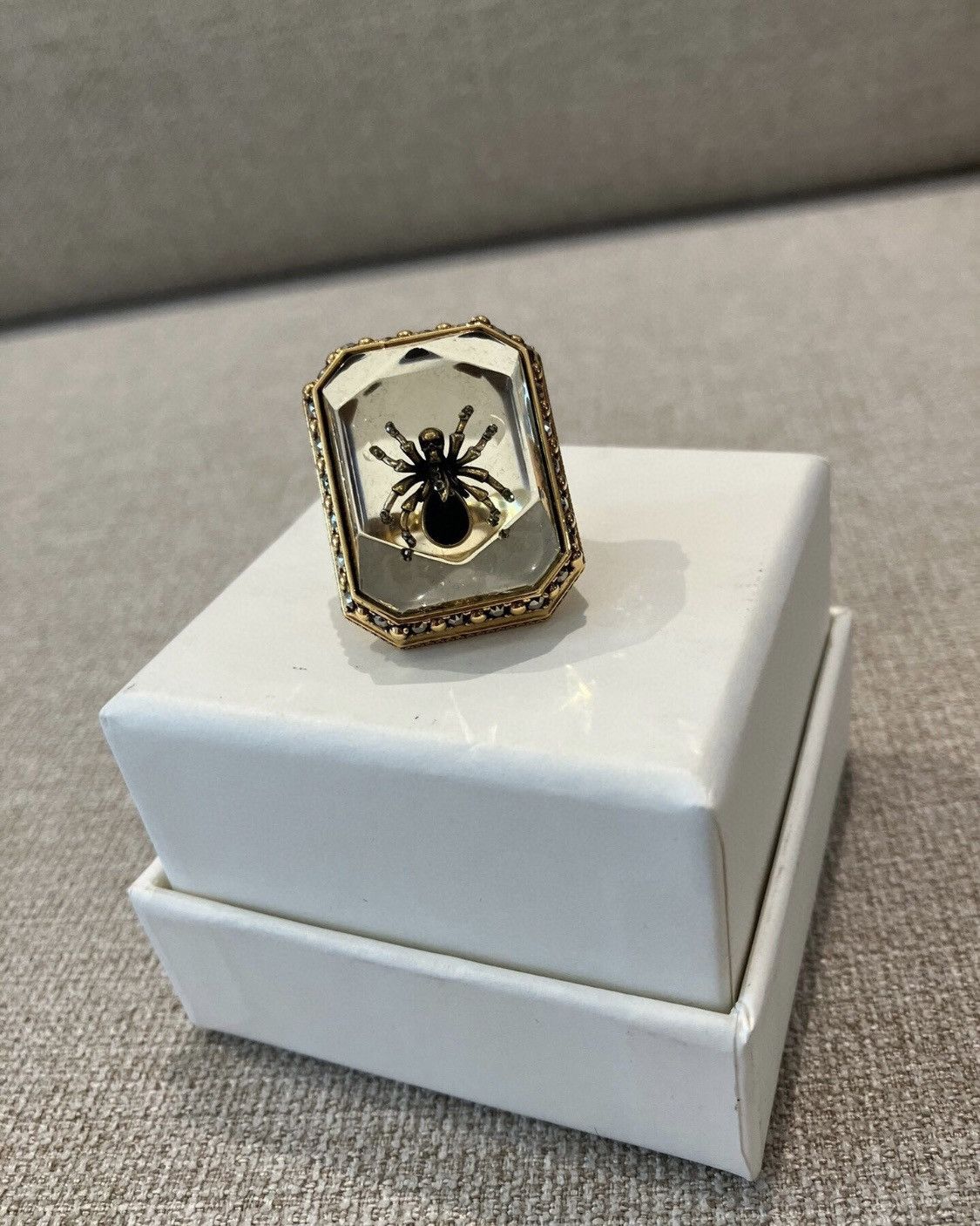 Alexander McQueen Alexander McQueen Beetle Embellished Ring Size ONE SIZE - 5 Thumbnail