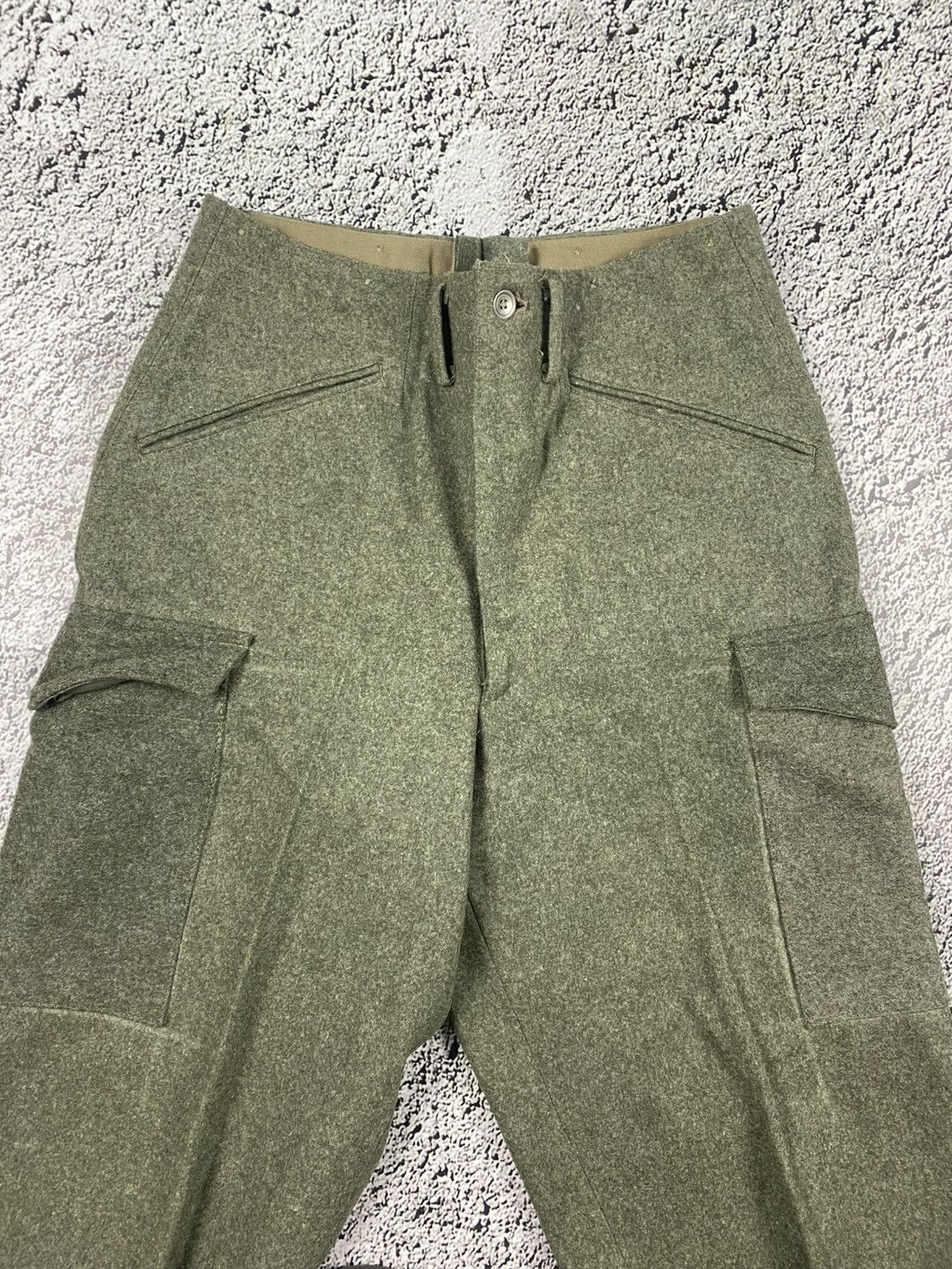 Vintage Vintage 80s cargo wool pants military style streetwear Size US 30 / EU 46 - 2 Thumbnail