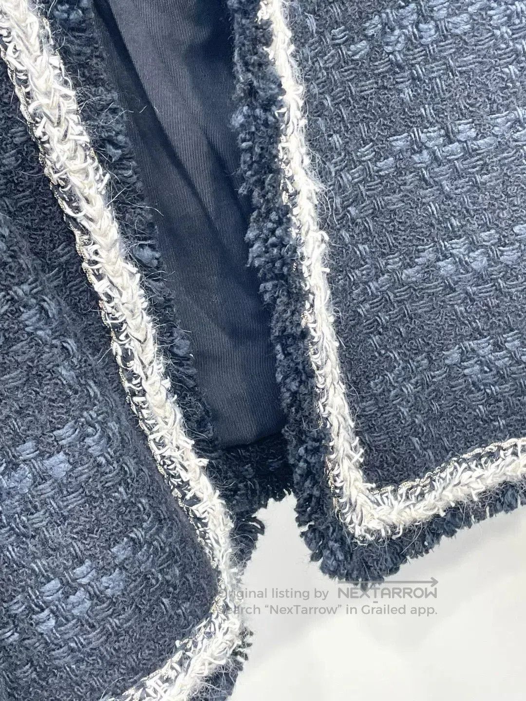Saint Laurent Paris Saint Laurent Black Tweed Jacket. Size S / US 4 / IT 40 - 4 Thumbnail