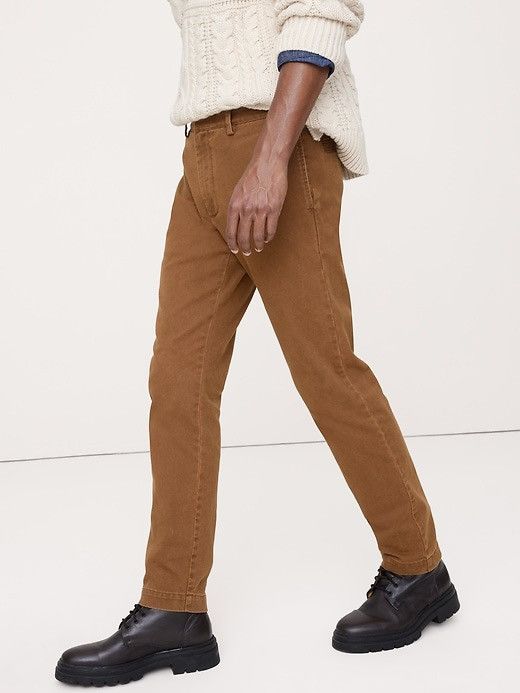 Banana Republic Banana Republic Brushed Chino Traveler Pants Brown Sz 32x32 Size US 32 / EU 48 - 1 Thumbnail