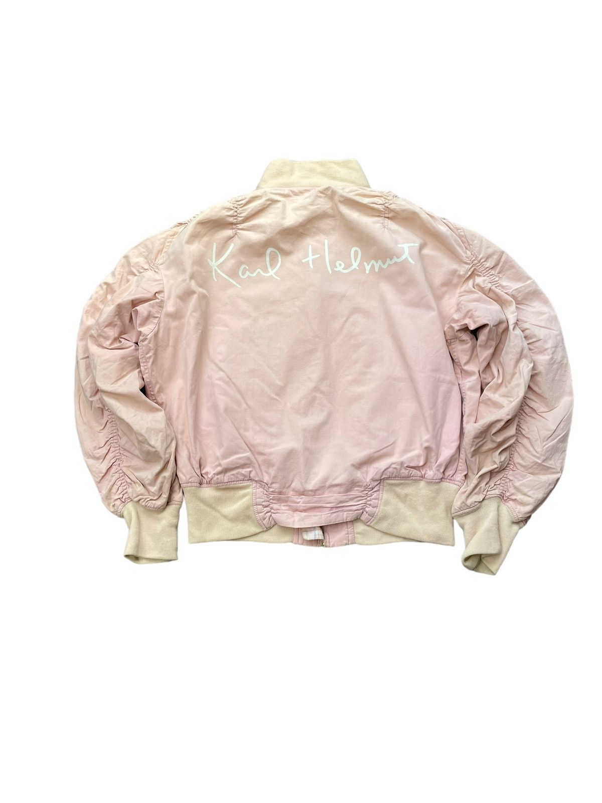 image of Archival Clothing x Karl Helmut Bomber Style Jacket in Pink, Women's (Size XL)