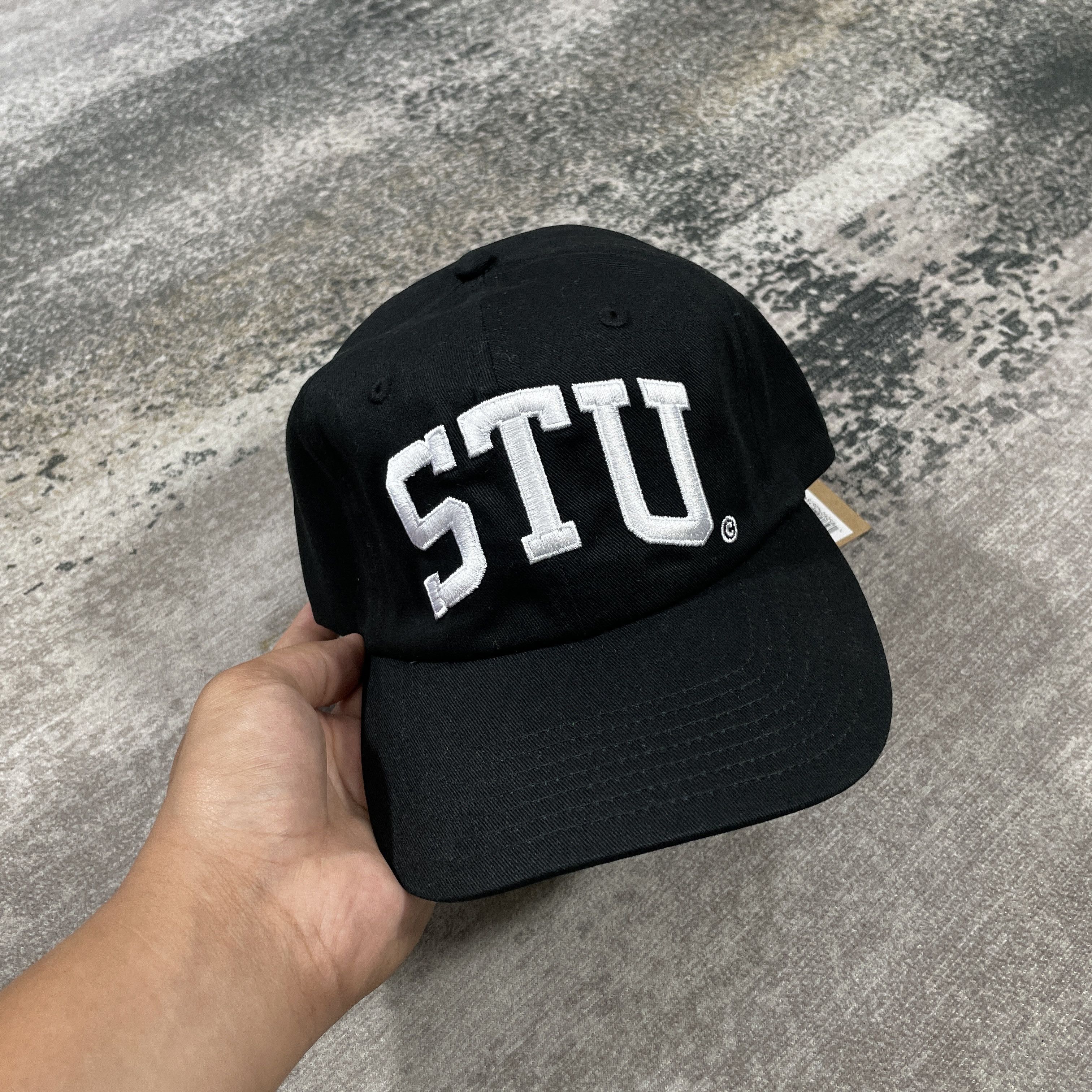Other Stussy STU Logo Strapback Cap Black Size ONE SIZE - 2 Thumbnail