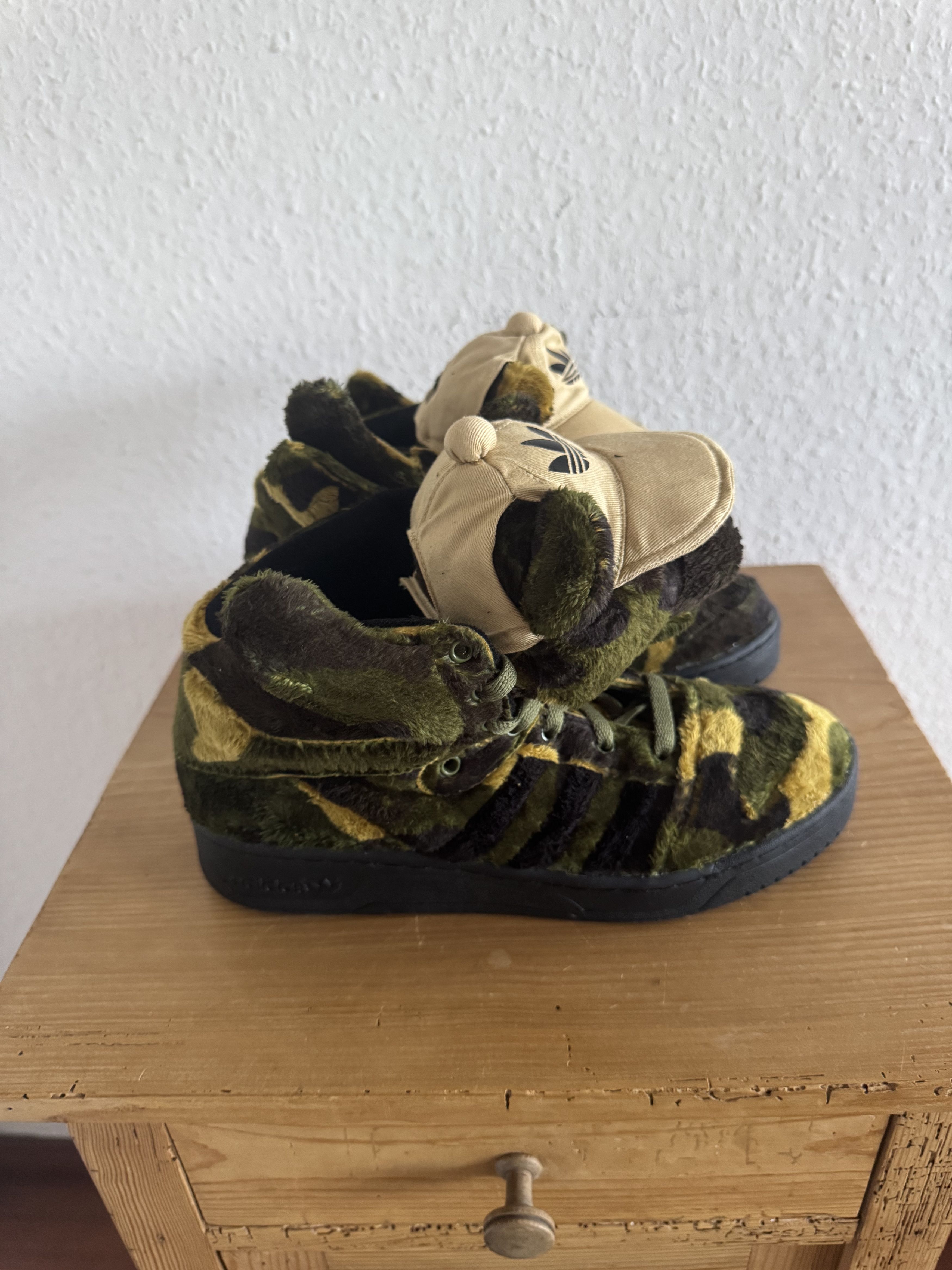 Adidas × Jeremy Scott JS Camo Teddy Bear High Top Sneakers Size US 8 / EU 41 - 5 Thumbnail
