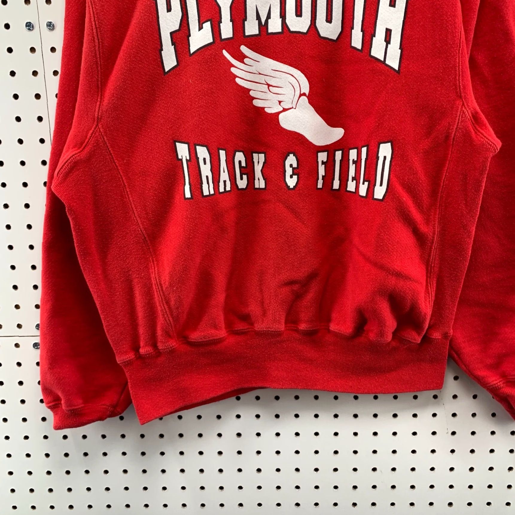 Champion VINTAGE Champion Sweatshirt Men M Crewneck Plymouth Wing Red Reverse Weave Track Size US M / EU 48-50 / 2 - 7 Thumbnail