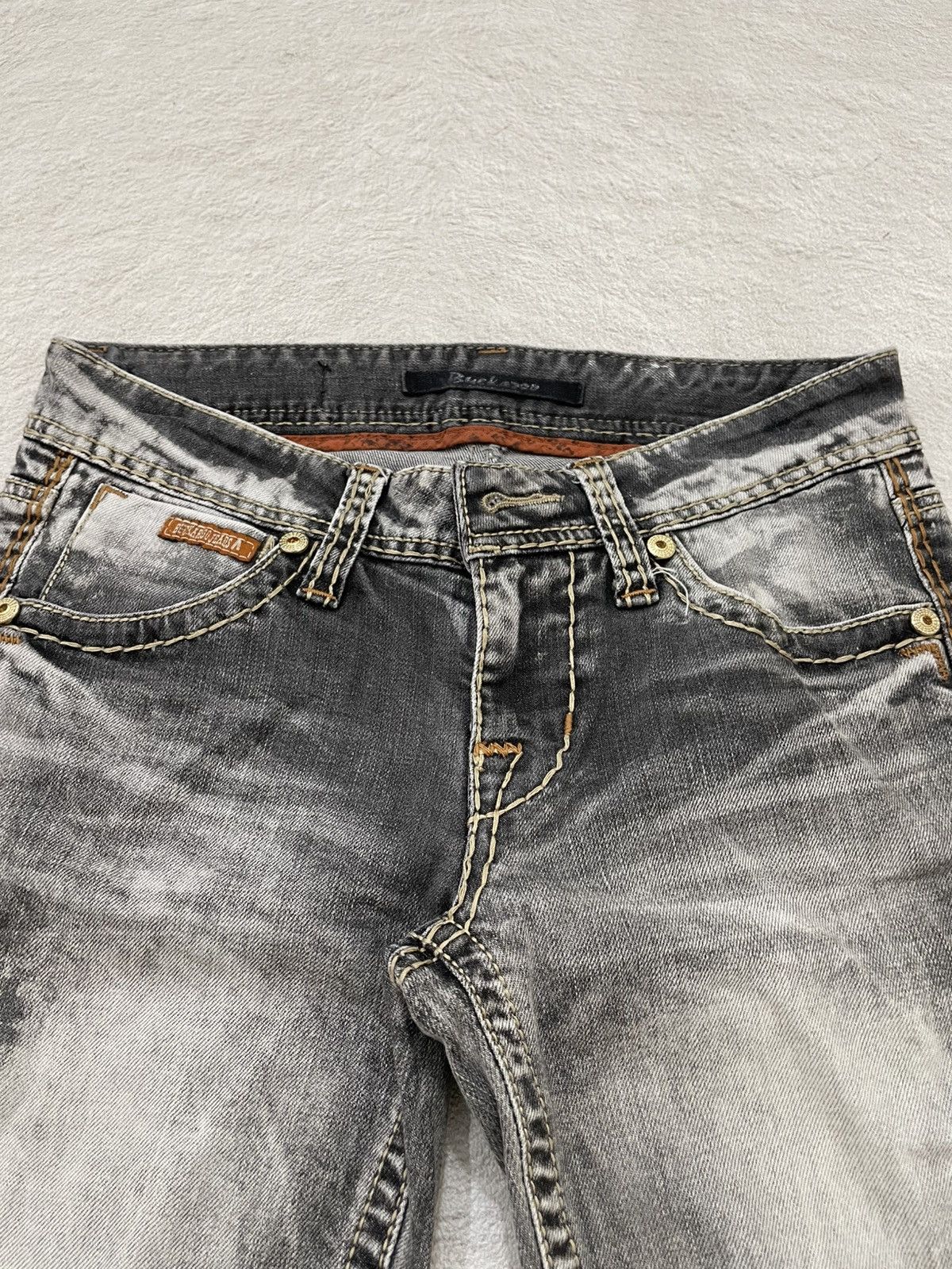 Japanese Brand 00s Buckaro Flare Denim Mudwash Grey Y2K Japan Size US 28 / EU 44 - 5 Thumbnail