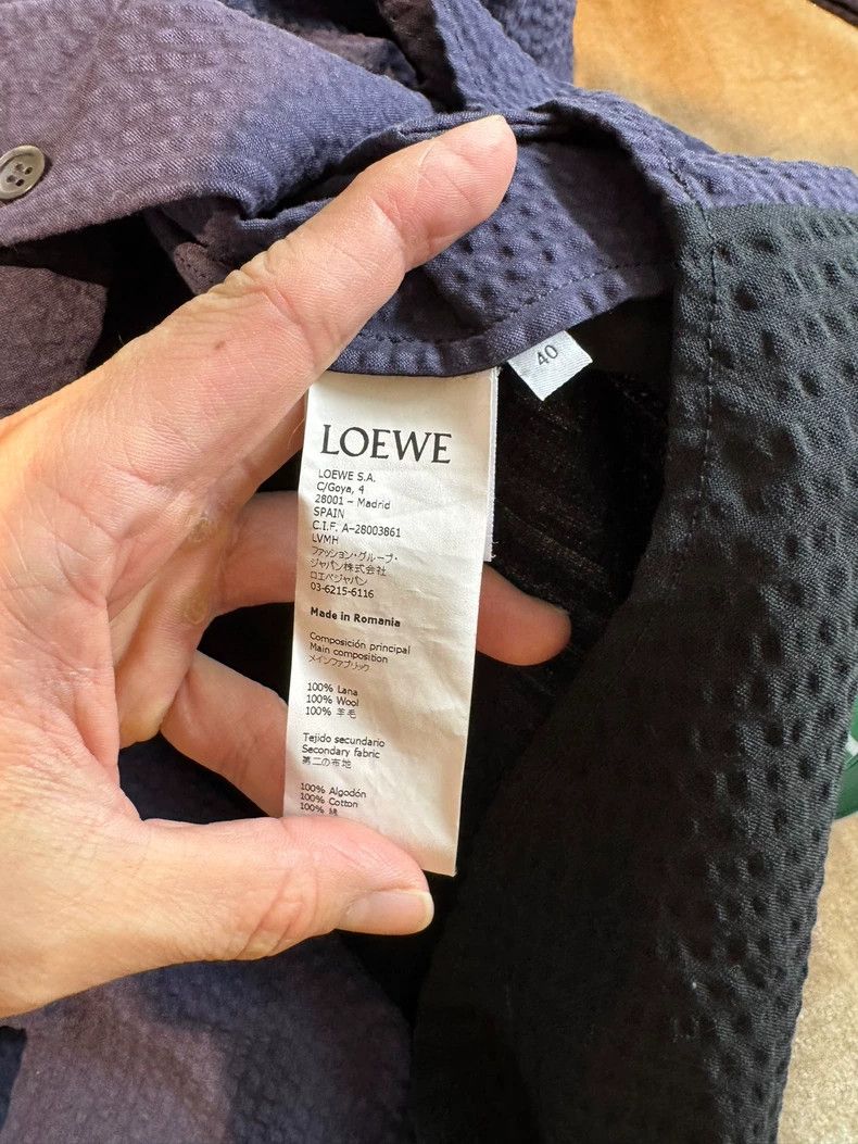 Loewe Loewe size M Boys' seersucker shirt Size US XXS / EU 40 - 4 Thumbnail