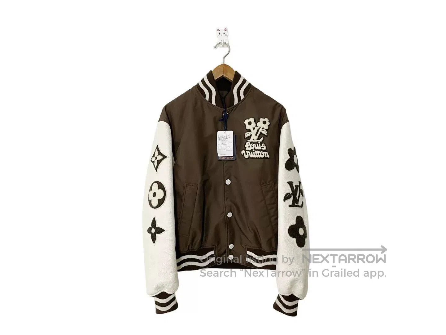 Louis Vuitton LV x Tyler Leather Sleeve Baseball Jacket. Size US M / EU 48-50 / 2 - 1 Thumbnail