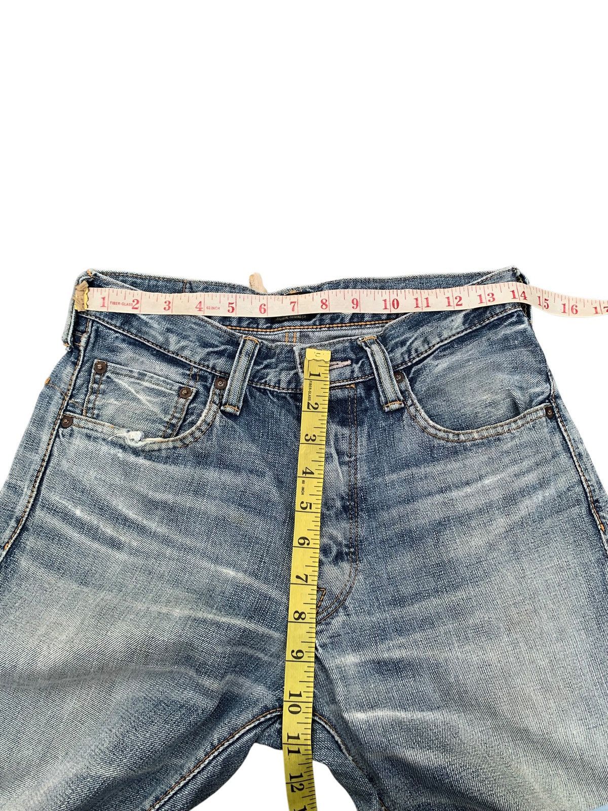Kapital COOTIE SELVEDGE RUSTY MUDWASH JAPANESE DISTRESSED DENIM Size US 28 / EU 44 - 17 Thumbnail