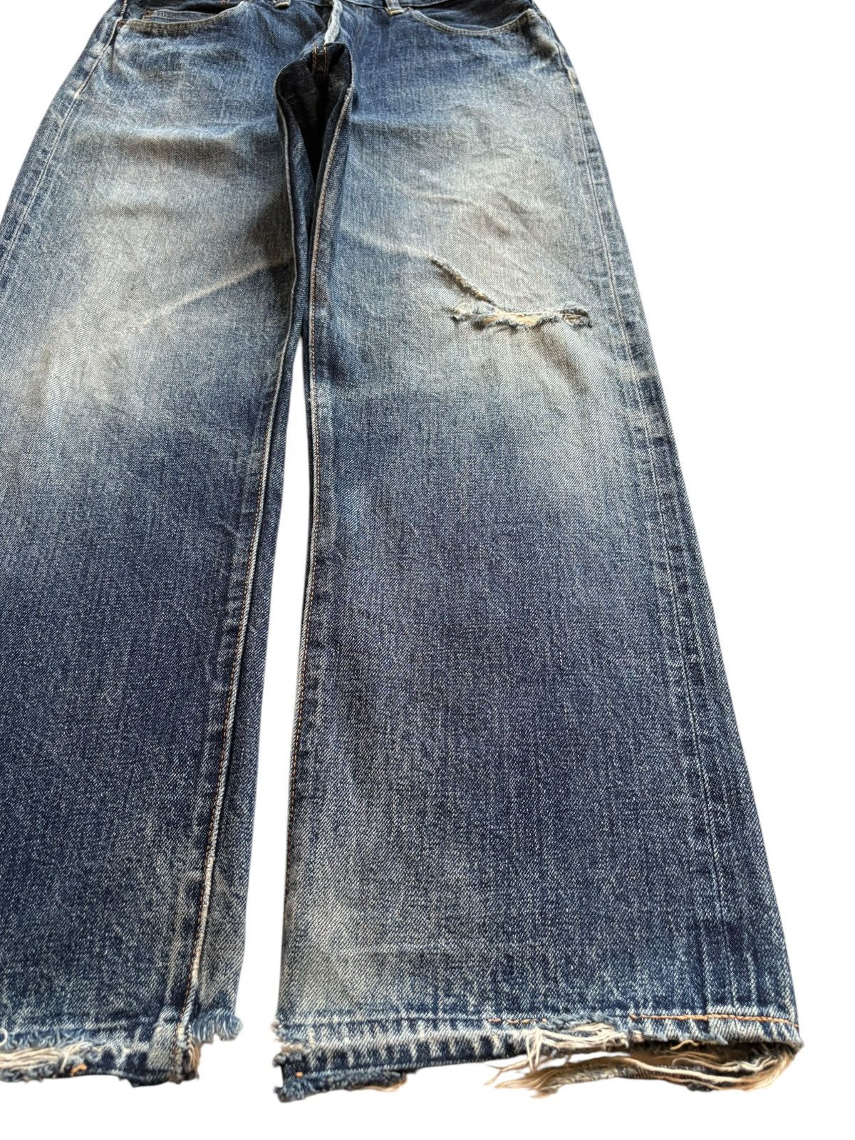 Denime Vintage Denime Selvedge Mud Wash Loose Baggy Jeans Size US 31 - 8 Thumbnail