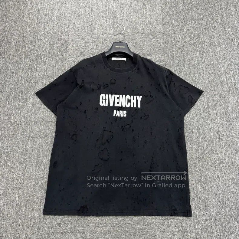 Givenchy Givenchy Ripped Distressed Printed Short Sleeve Size US M / EU 48-50 / 2 - 1 Thumbnail