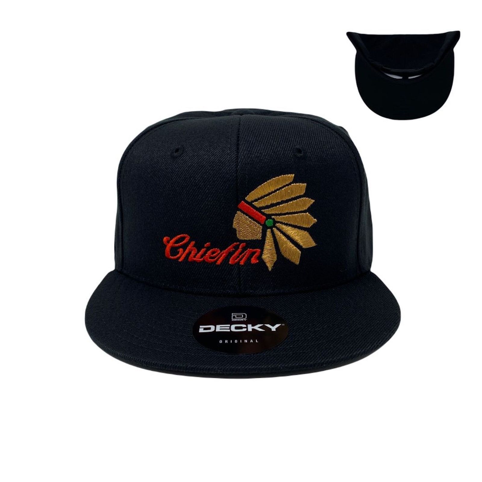 Other Chiefin Snapback Hat All Black Size ONE SIZE - 1 Thumbnail