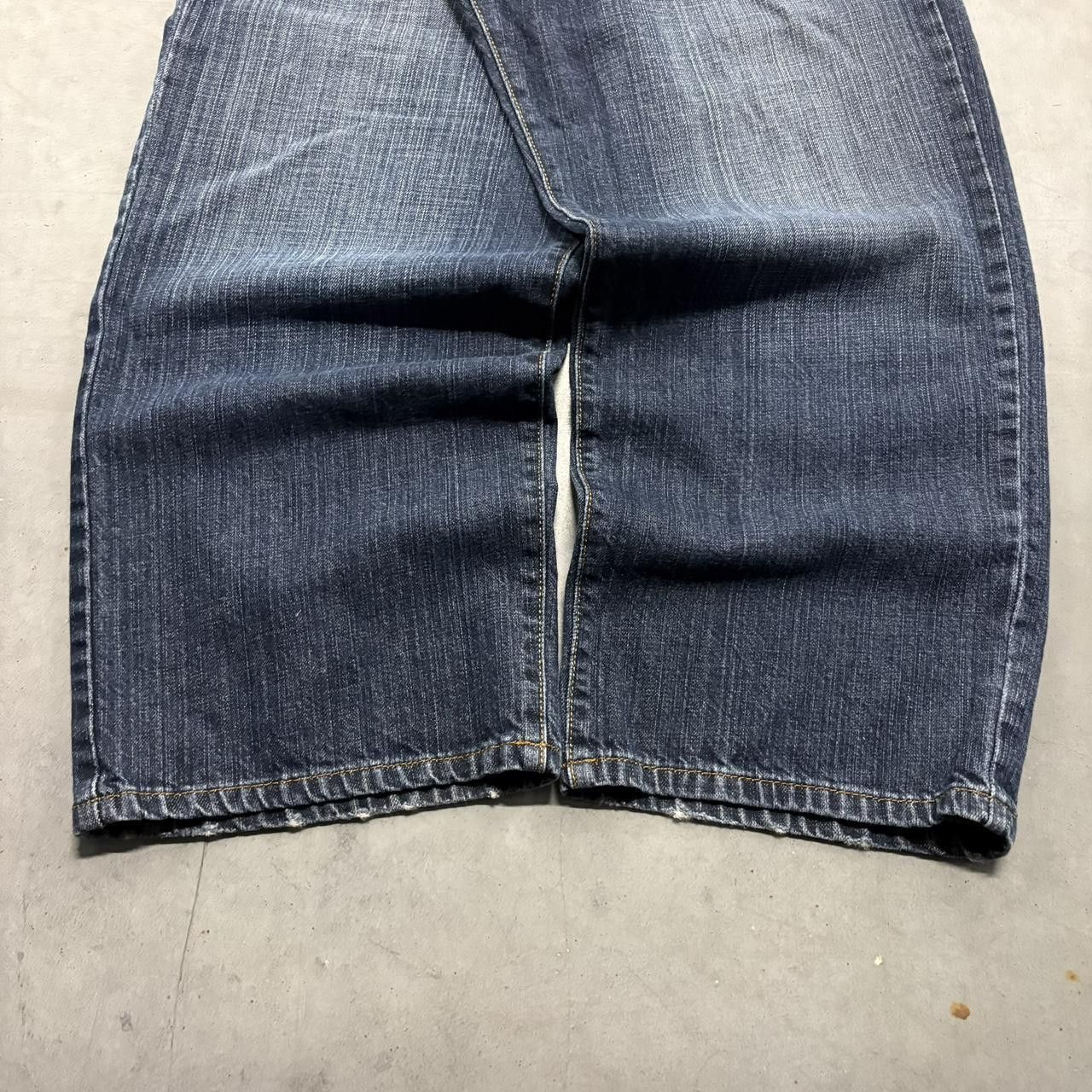 Calvin Klein Vintage Y2K/2000s Super Baggy Calvin Klein Skater Style Dark Blue Wash Denim Jeans! Size US 38 / EU 54 - 5 Thumbnail