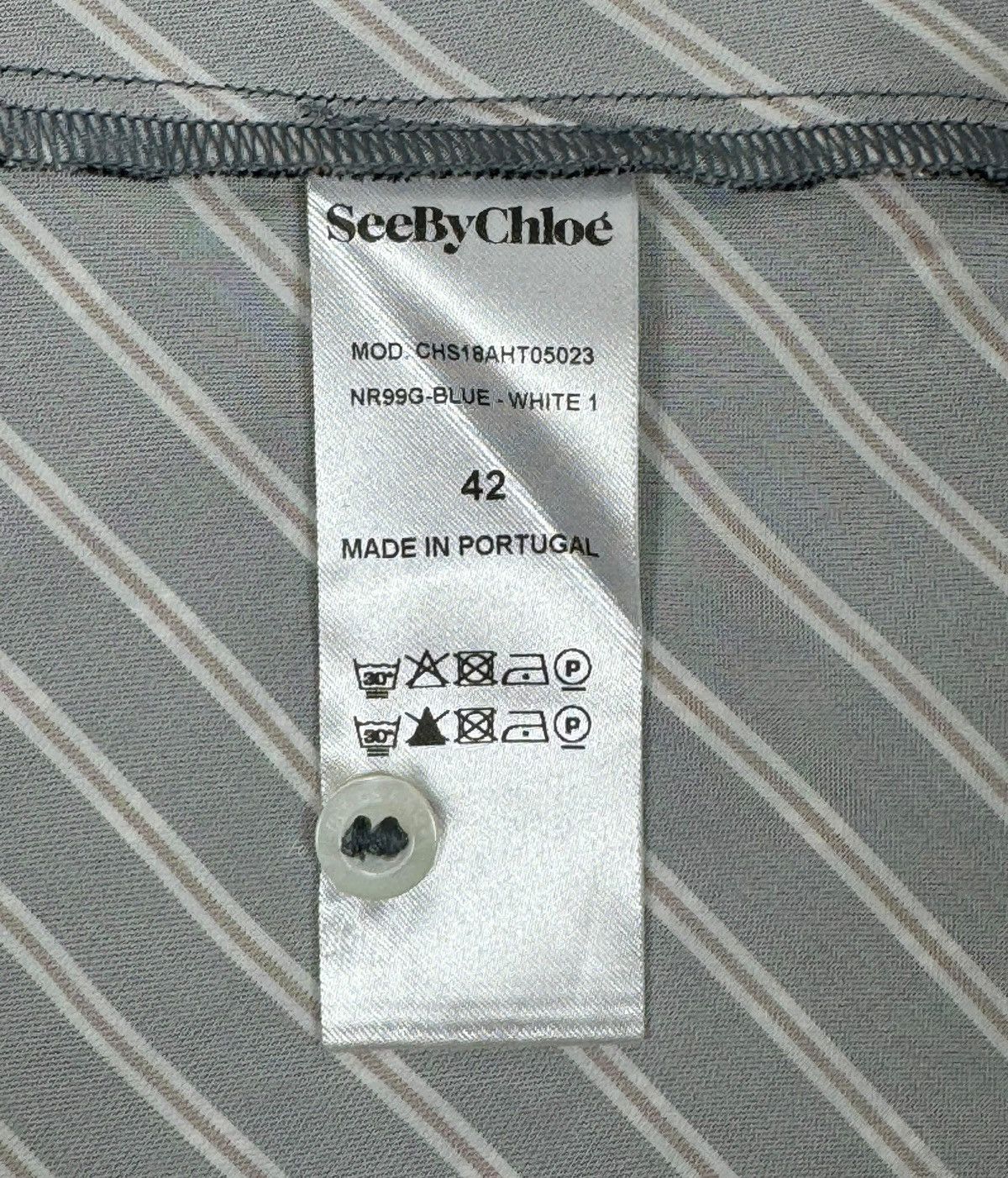 See by Chloe See by Chloe Striped Ascot Tie Blouse Viscose size 42 Size M / US 6-8 / IT 42-44 - 12 Thumbnail