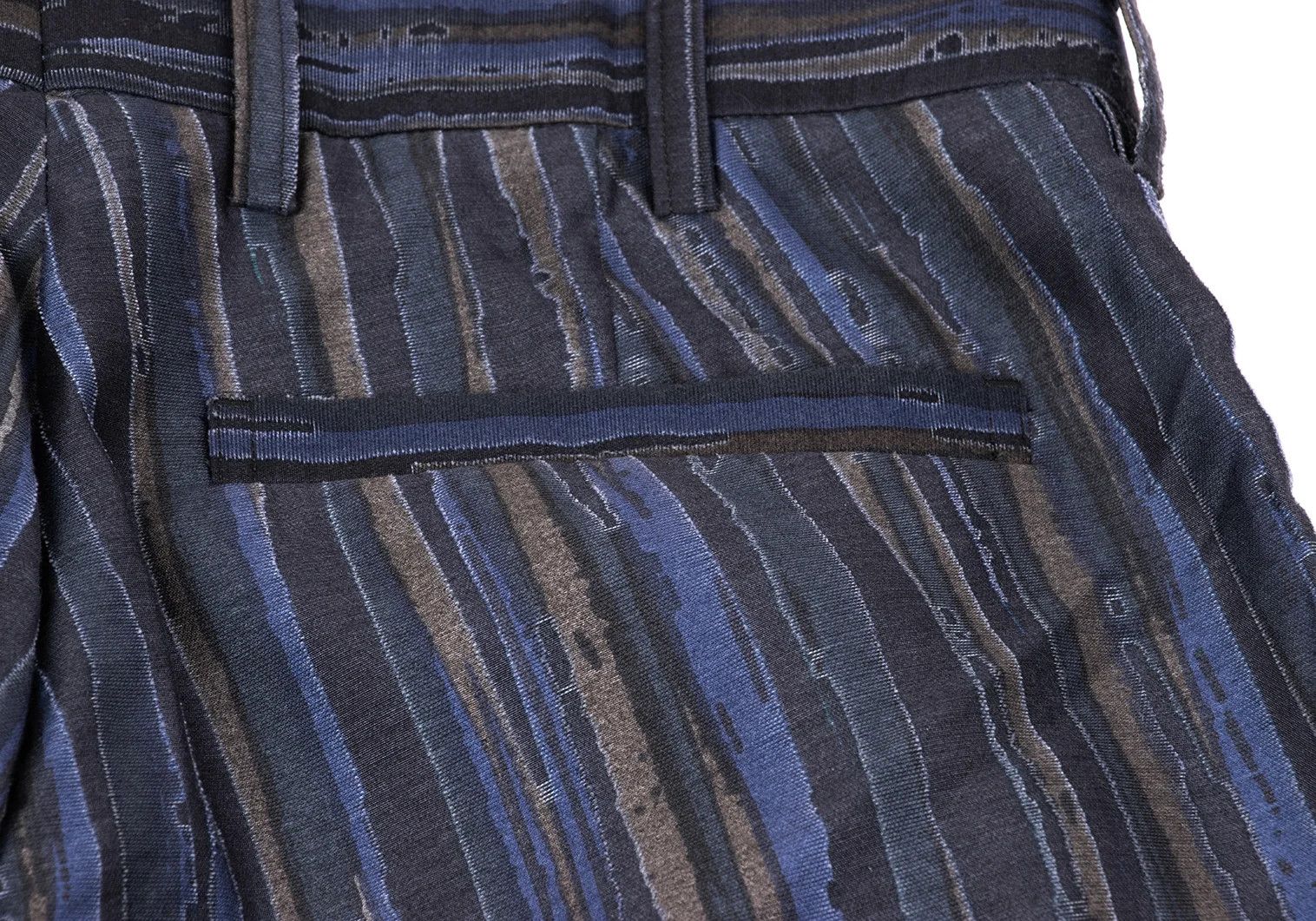 Issey Miyake Cotton-Poly Striped Pants in Blue Size US 32 / EU 48 - 12 Thumbnail