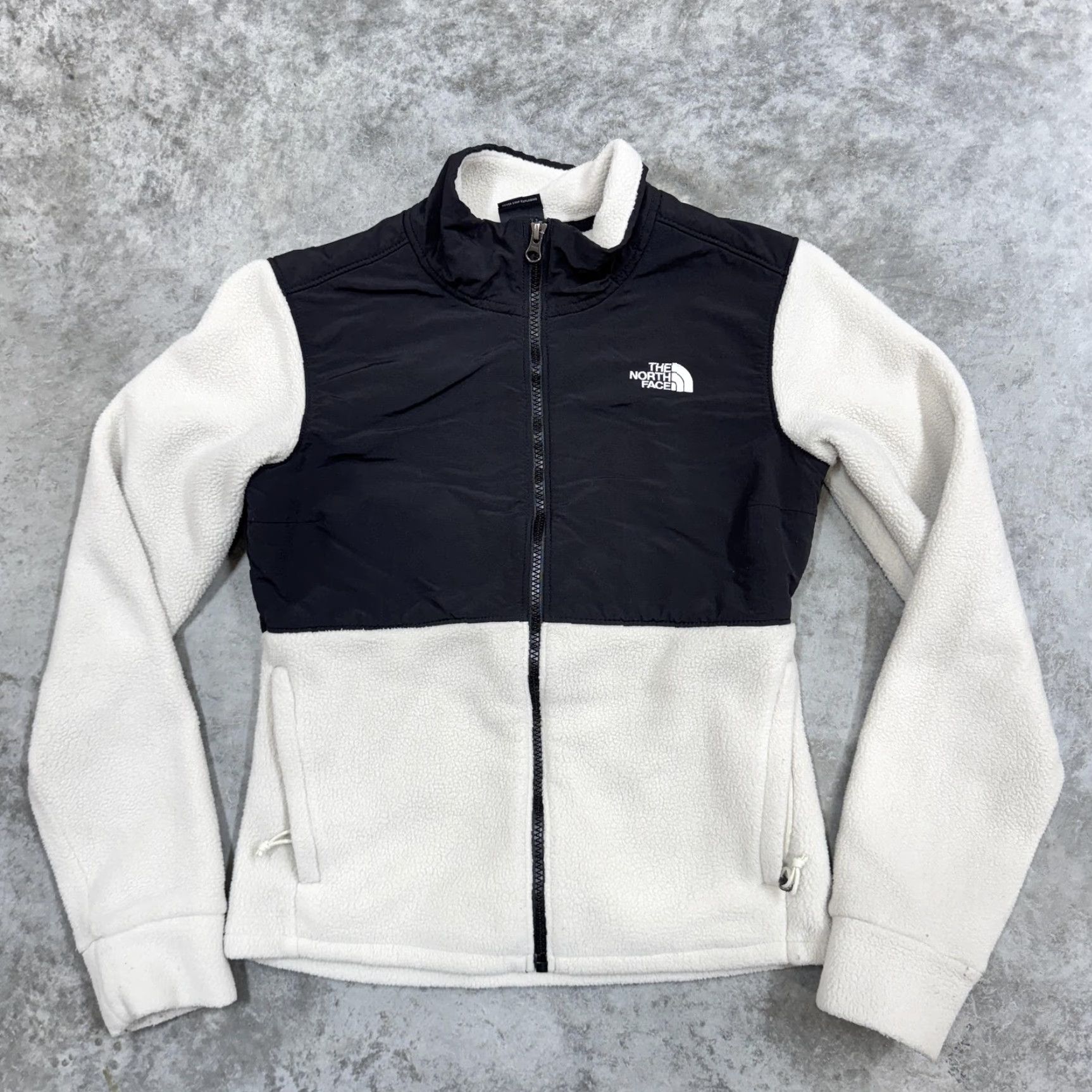 The North Face The North Face Jacket Womens XS White Black Fleece Full Zip Softshell Outdoor Size XS / US 0-2 / IT 36-38 - 2 Thumbnail