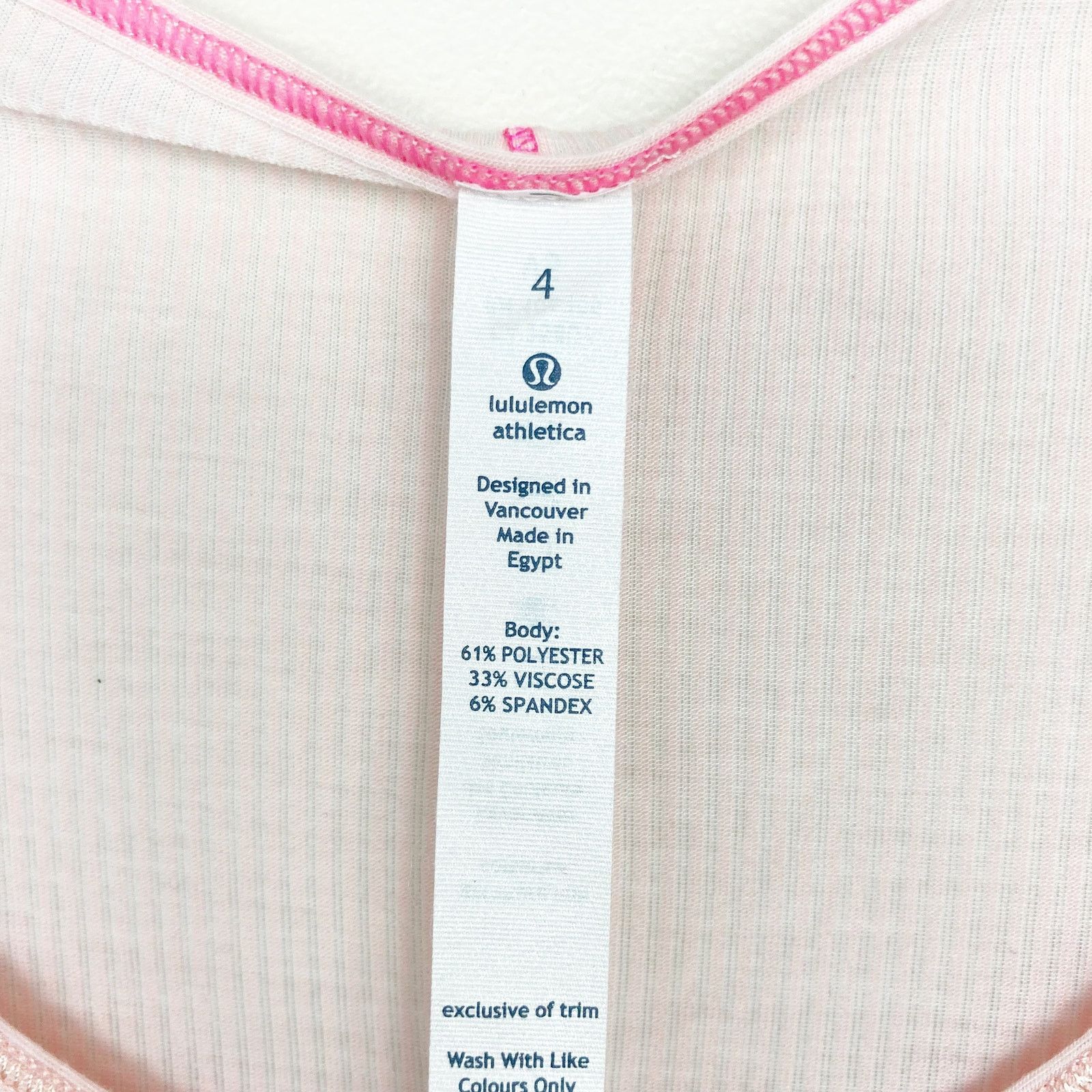 Lululemon Lululemon Light Pink Ribbed Long Sleeve Tunic Top Sz 4 Size S / US 4 / IT 40 - 2 Thumbnail