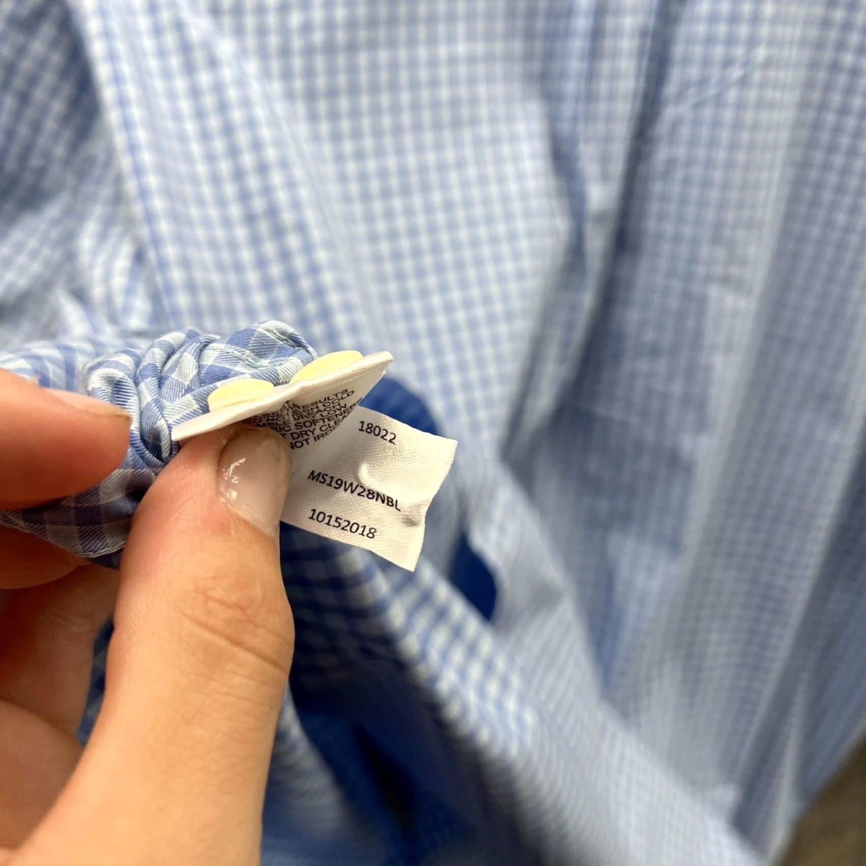 Peter Millar Peter Millar Shirt Mens 2XL Blue Check Long Sleeve Button Front Casual Woven Size US XXL / EU 58 / 5 - 3 Thumbnail