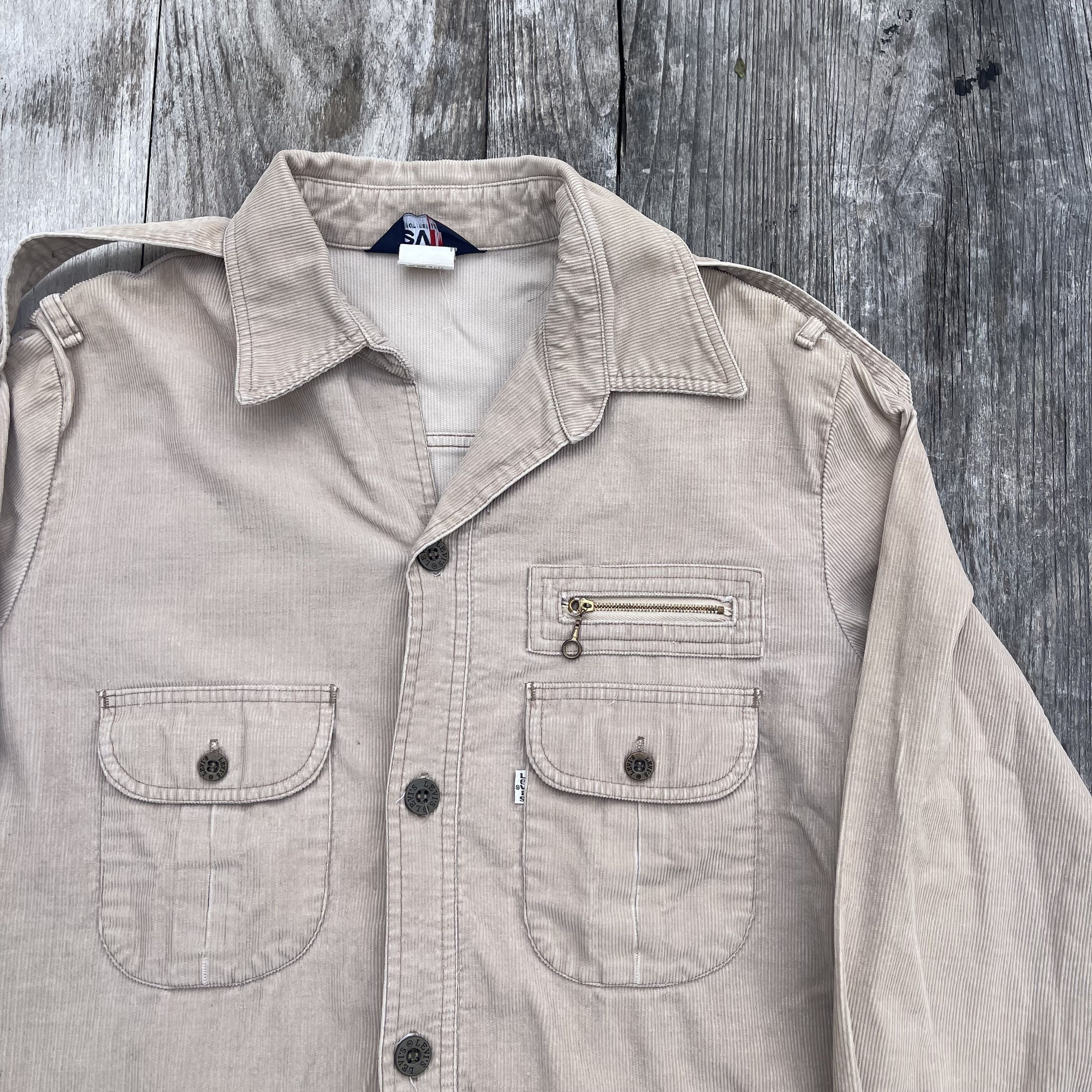 Levi's Vintage 90s Levi's Trucker Corduroy Button Up Size US L / EU 52-54 / 3 - 3 Thumbnail