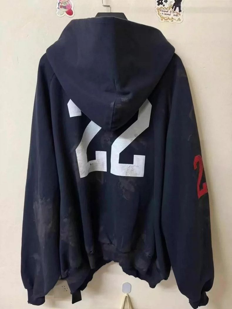 Balenciaga Balenciaga Mud Dyed Battle Zip Hoodie Jacket Size US S / EU 44-46 / 1 - 2 Thumbnail