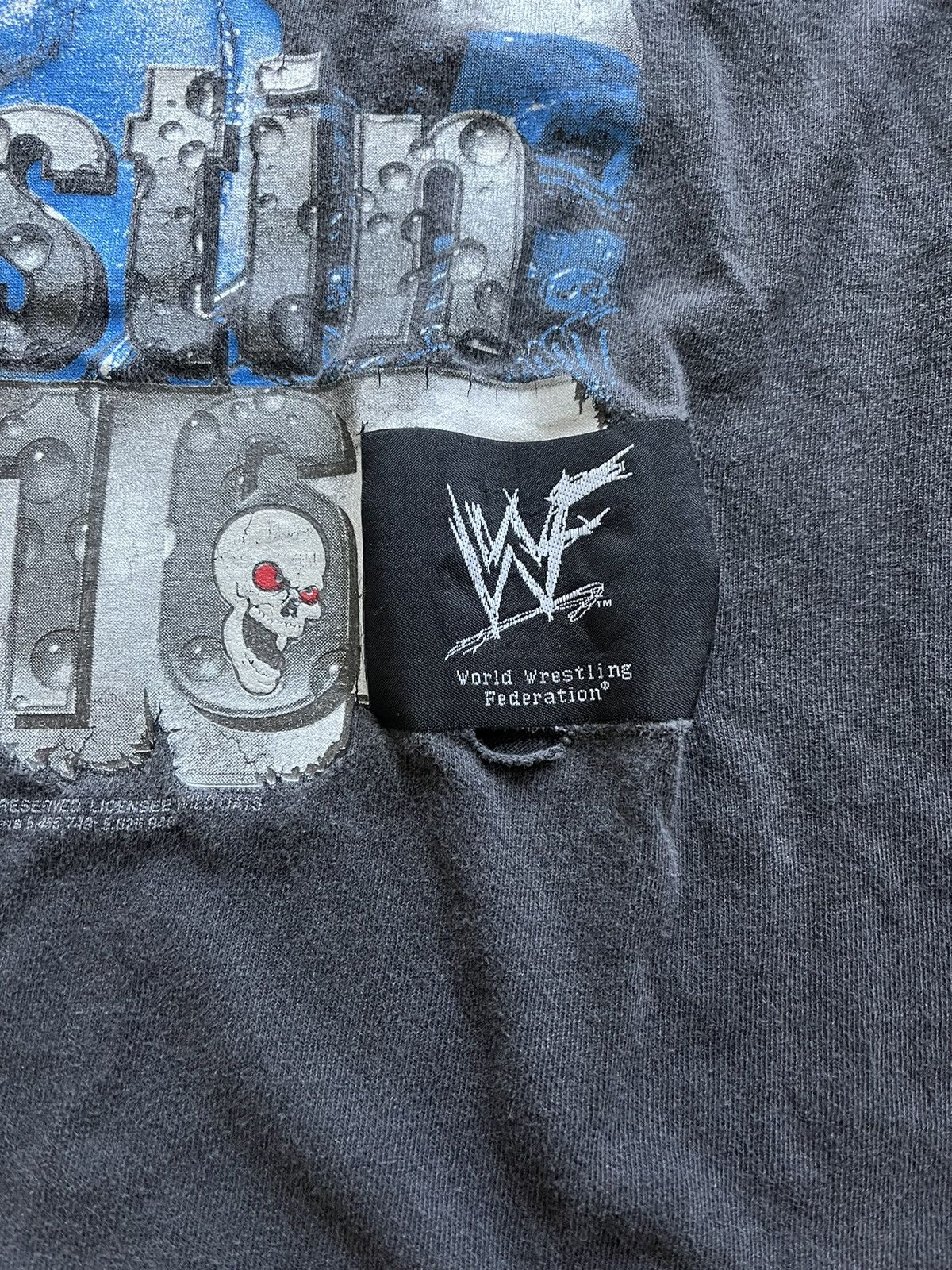 Vintage Vintage 90s Stone Cold Steve Austin WWF Wrestling T Shirt Size US XL / EU 56 / 4 - 4 Thumbnail