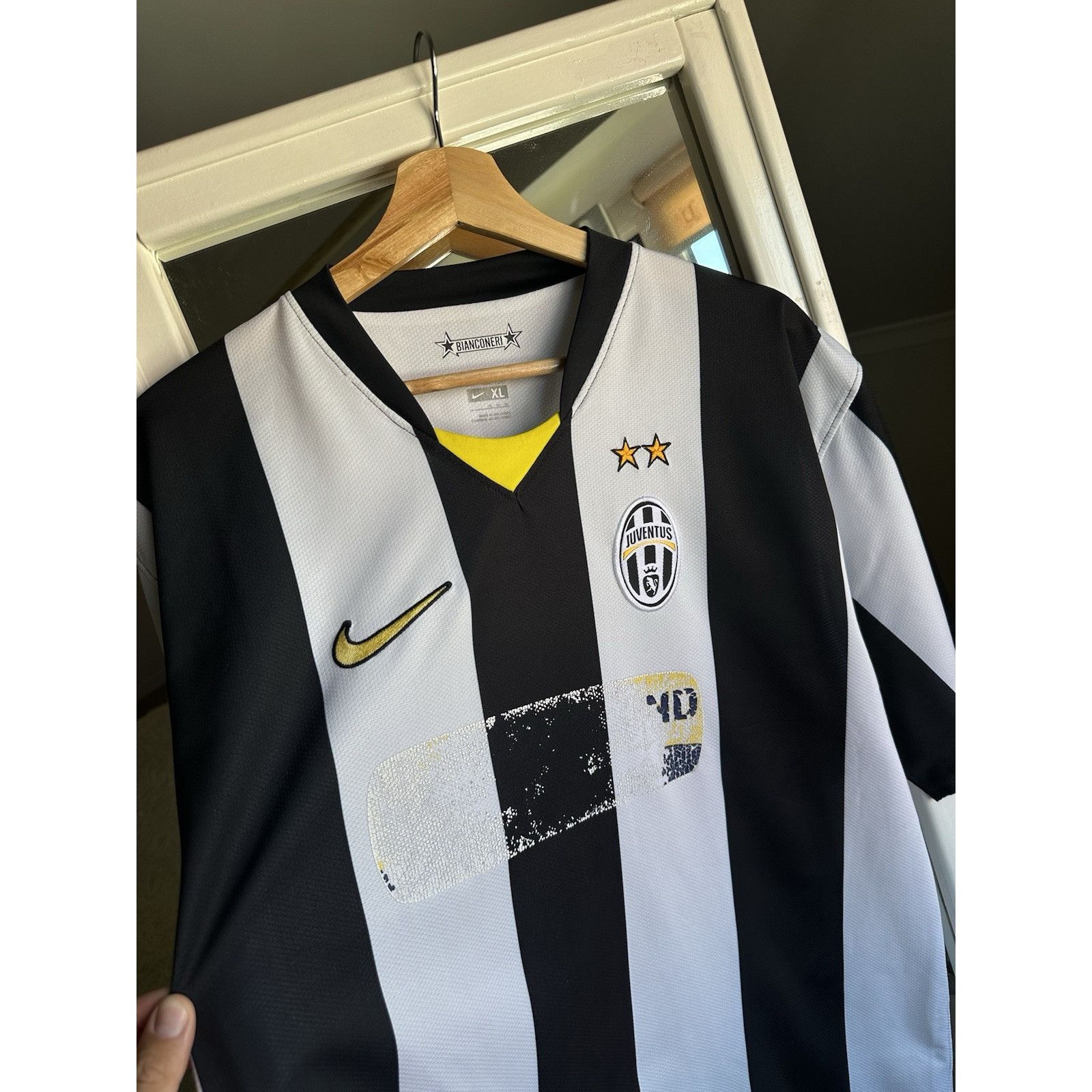 Nike Juventus 2008-2009 player Chiellini 3 Home Football Shirt Size US XL / EU 56 / 4 - 11 Thumbnail