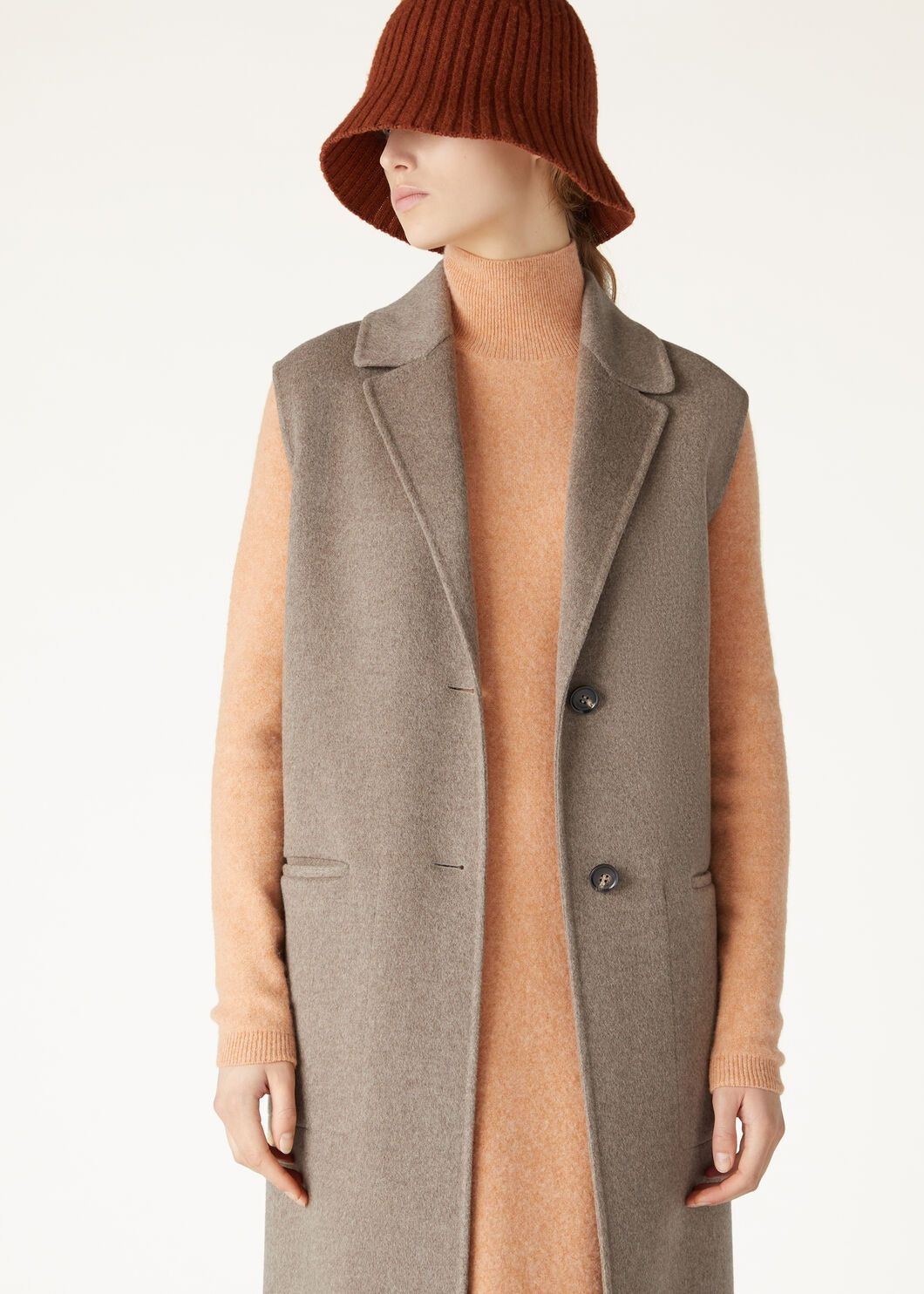 Loro Piana o1srvl11e0825 FAO3226 Zane Gilet Vest in Brown Size L / US 10 / IT 46 - 4 Thumbnail
