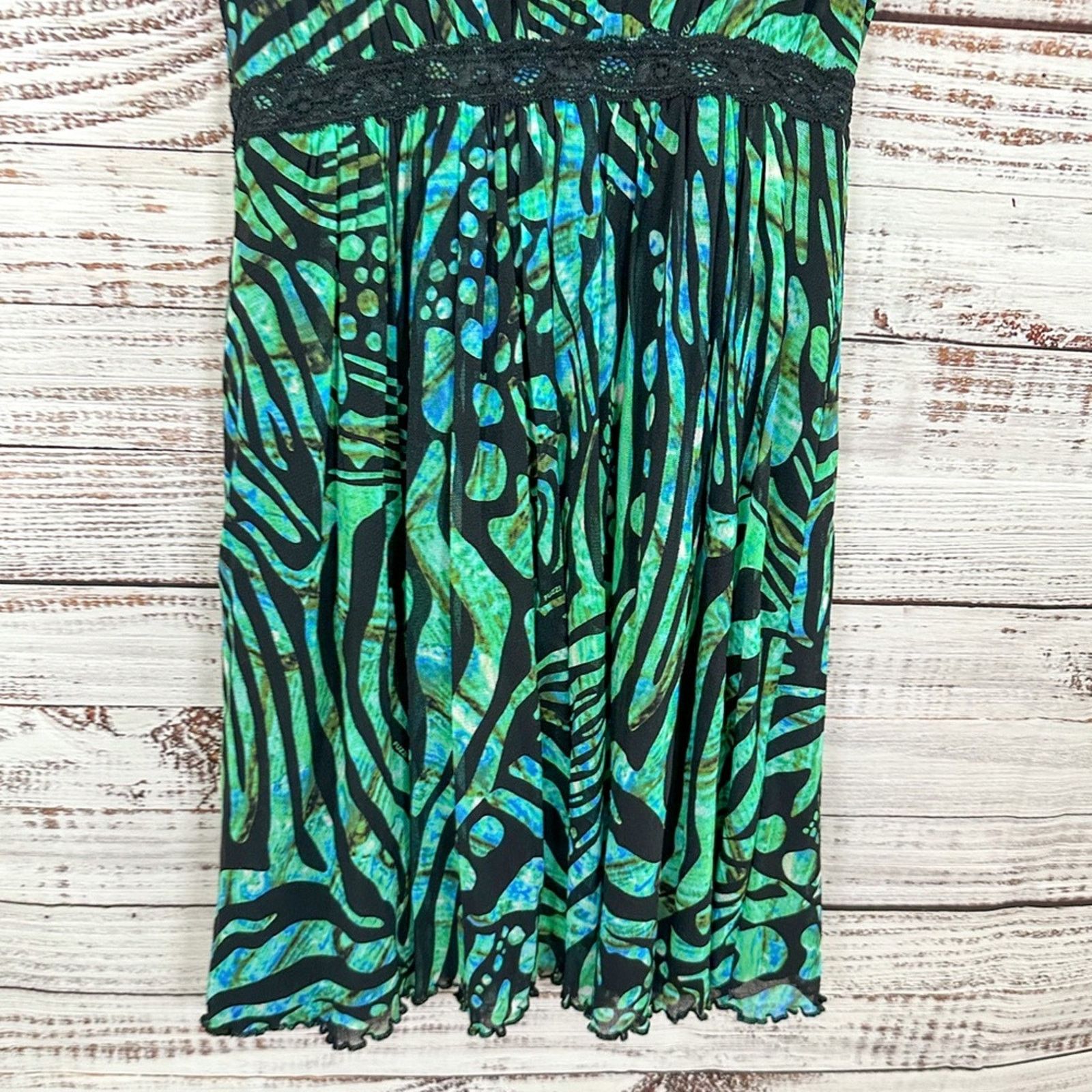 Jean Paul Gaultier Fuzzi Geometric Print Dress, EUC, Medium, MSRP $545 Size M / US 6-8 / IT 42-44 - 12 Thumbnail