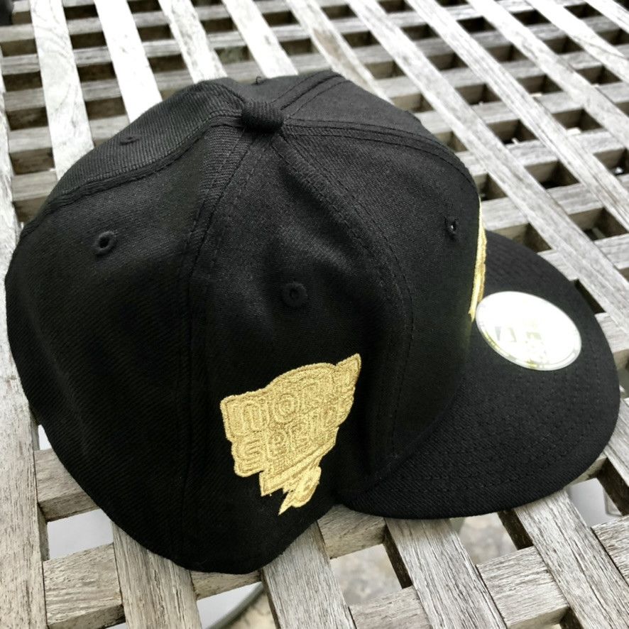 New Era Cincinnati Reds 1976 WS Gold Patch Wool Fitted Hat 7 5/8 Size ONE SIZE - 3 Thumbnail