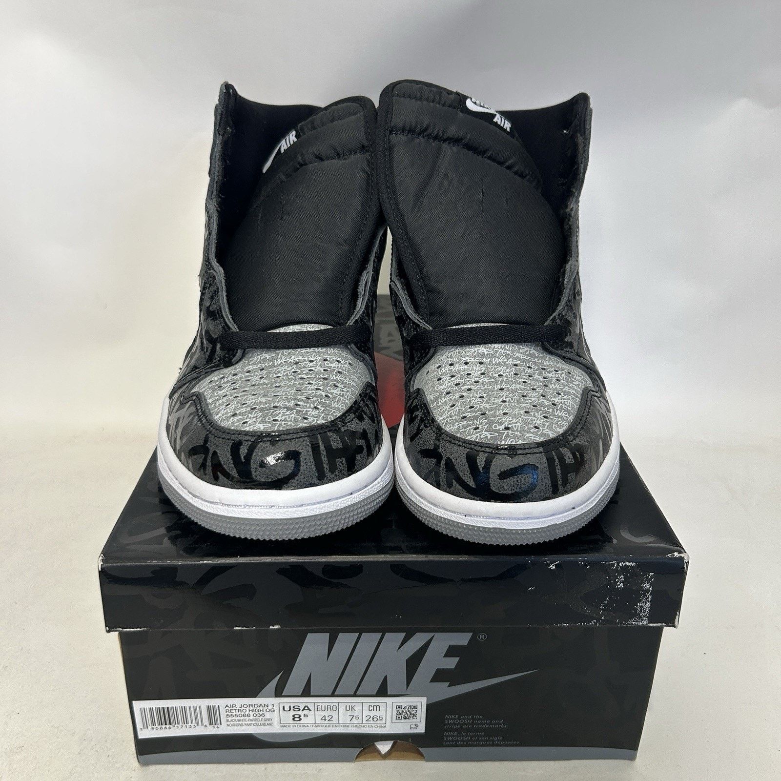 Jordan Brand Nike Air Jordan 1 OG High “Rebellionaire/Grey Black” Size US 8.5 / EU 41-42 - 2 Thumbnail