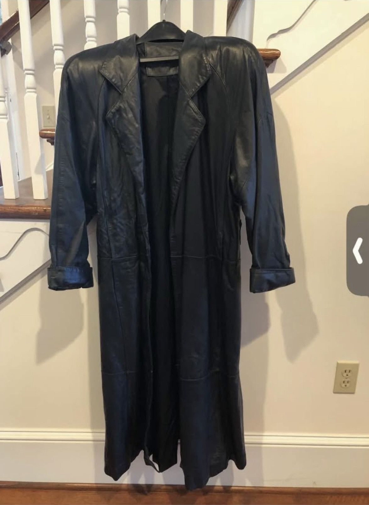 Other Black leather duster coat. Georgetown Leather Design Size S / US 4 / IT 40 - 1 Thumbnail