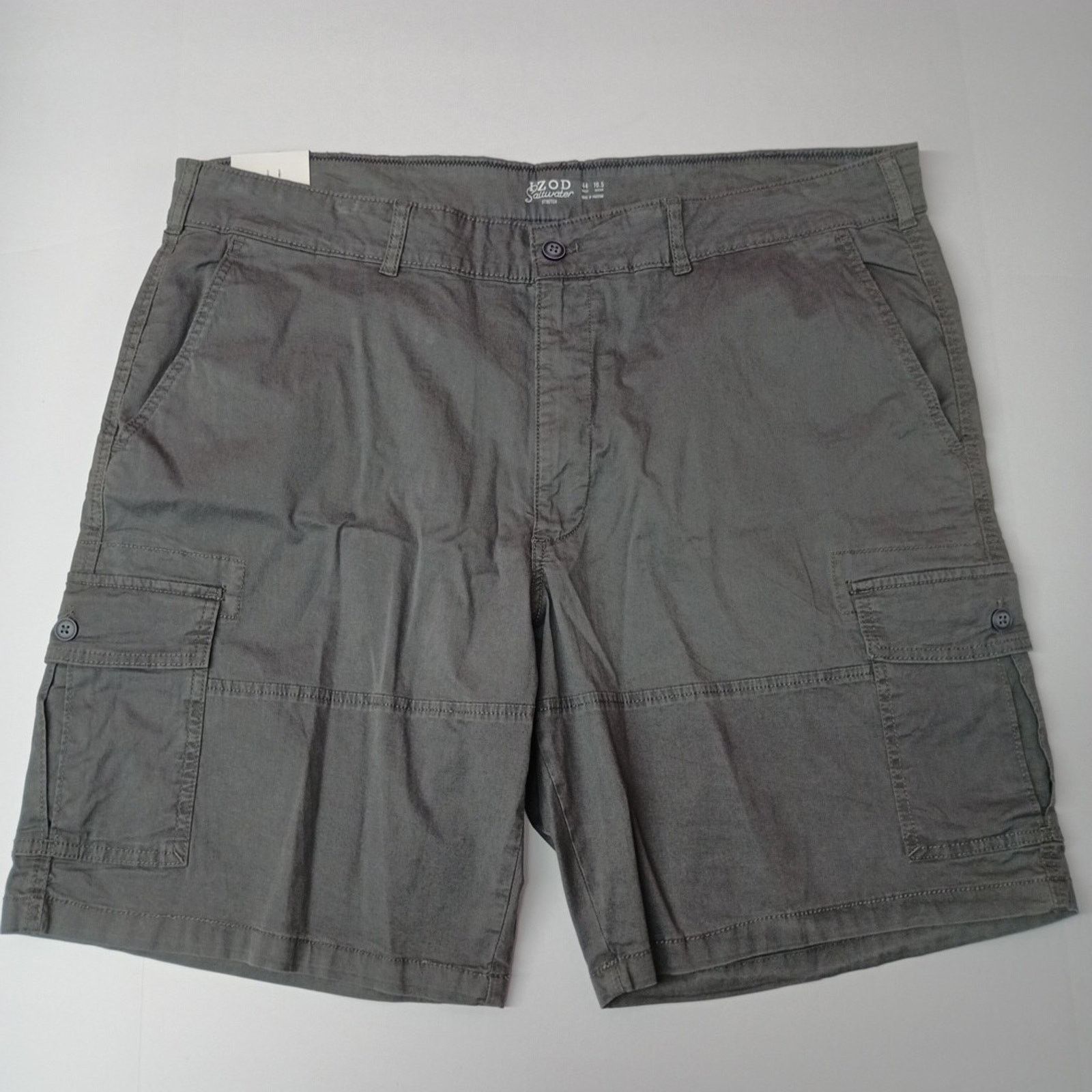Izod Men's IZOD Cargo Shorts Size 44 Gray Classic Fit 10.5 Ins Size US 44 / EU 60 - 1 Thumbnail